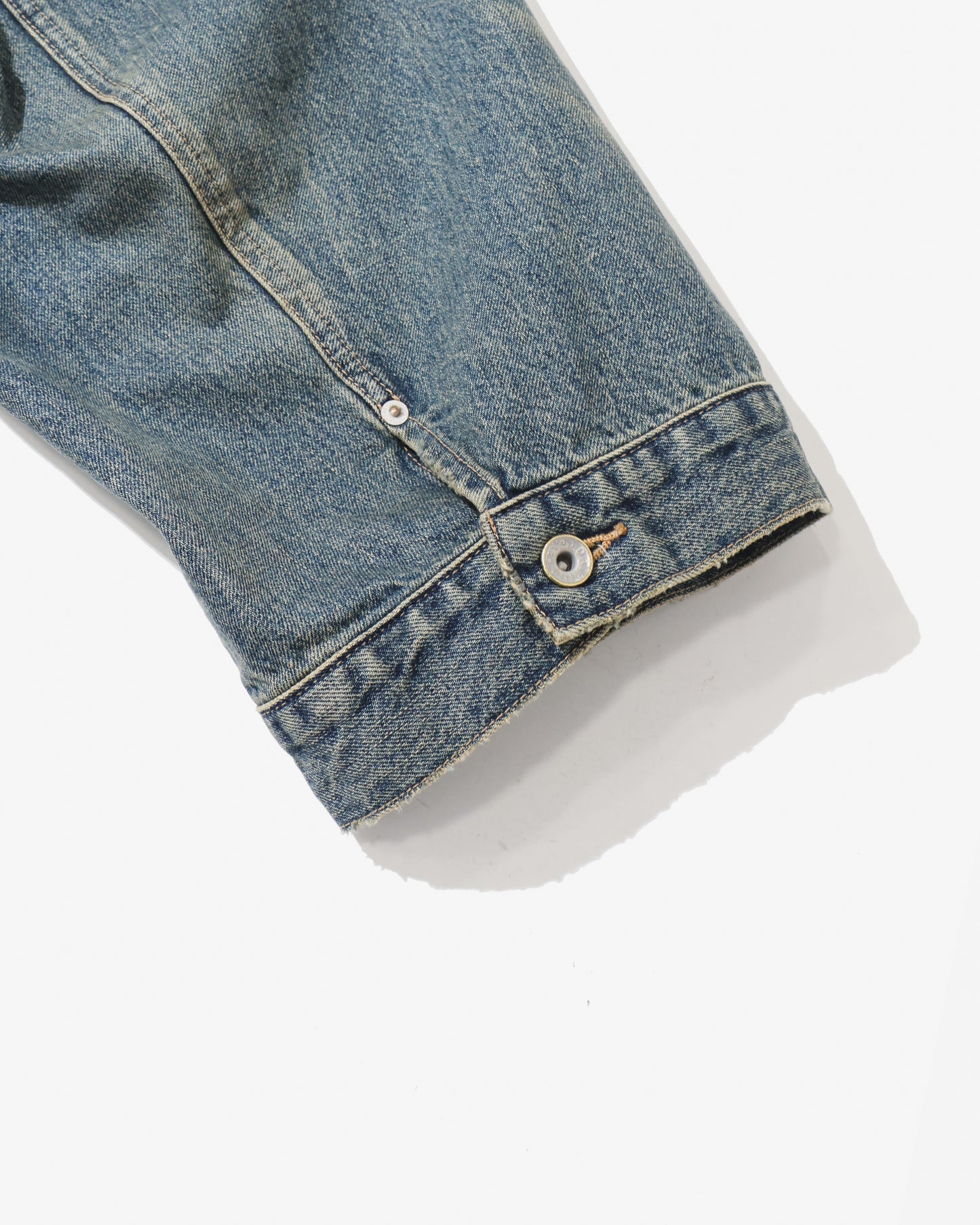 Vintage Wash Big Sleeve Denim Jacket