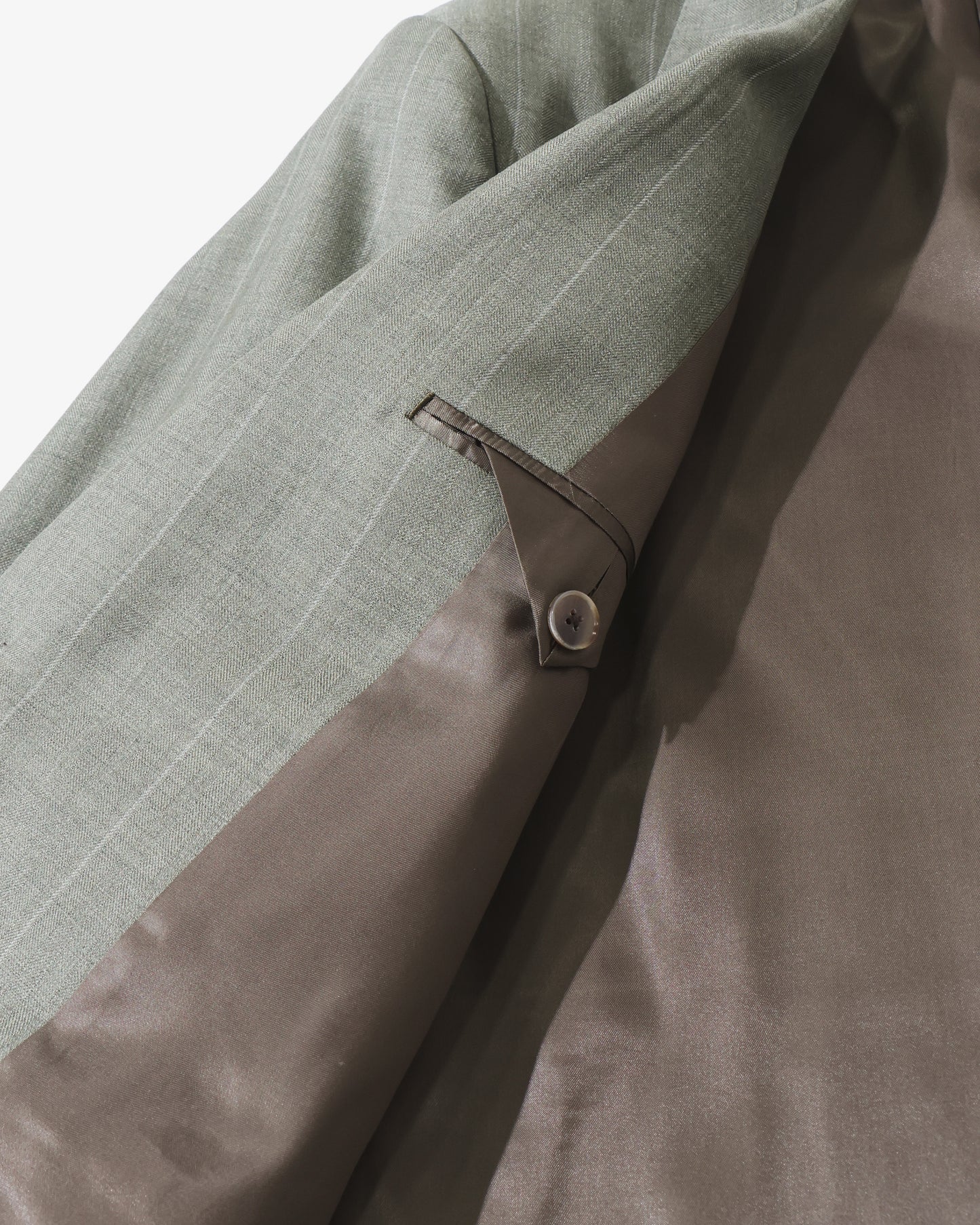 BLUEFACED WOOL JACKET OLIVE GRAY STRIPE
