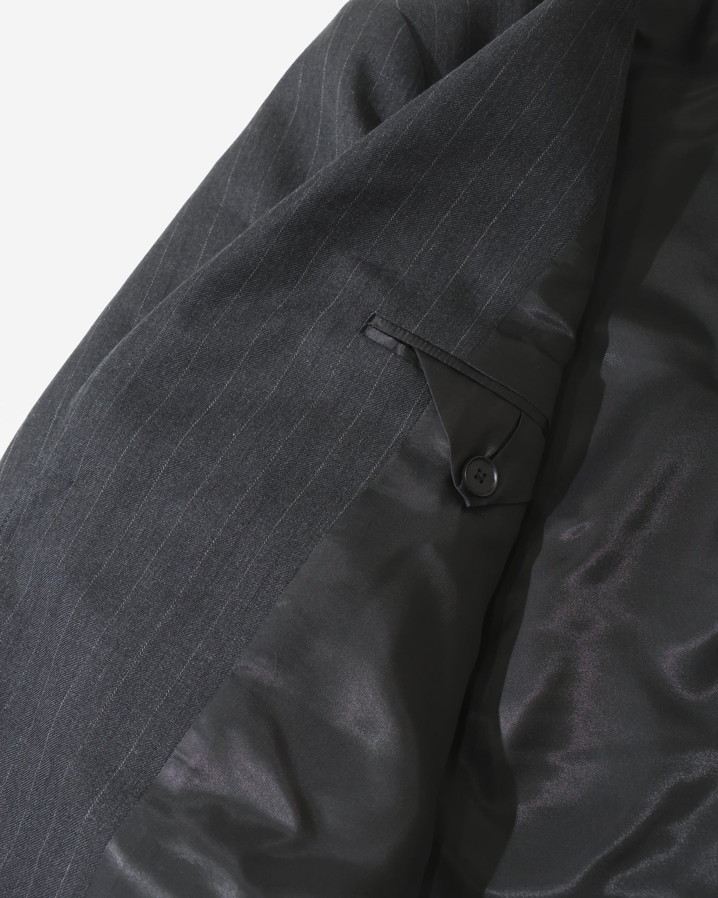 BLUEFACED WOOL JACKET CHARCOAL NAVY STRIPE