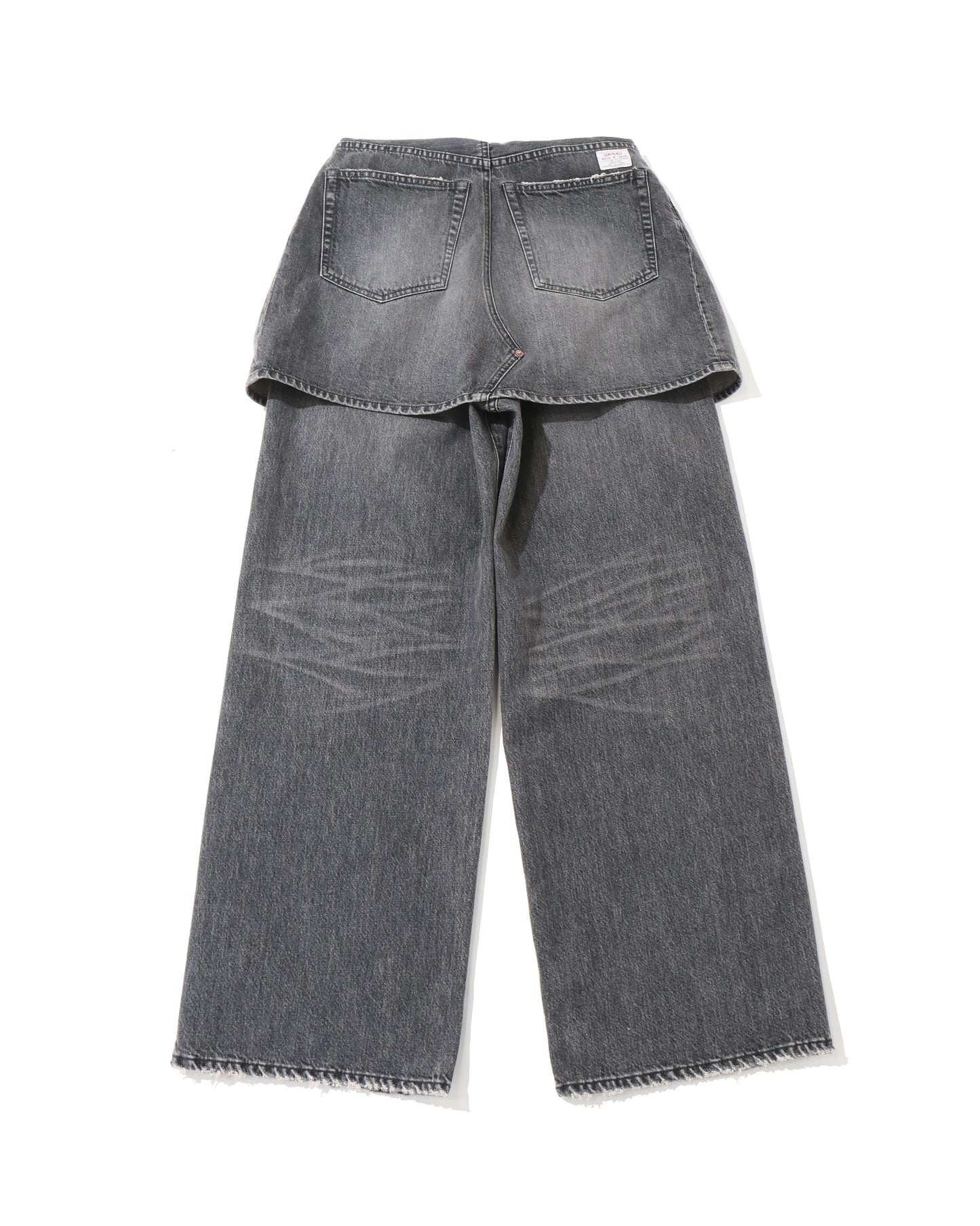 Skirt Docking Wide Denim Pants
