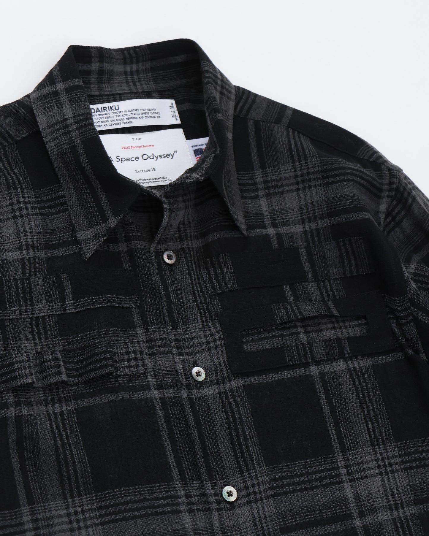 "Astronaut" Check Dress Shirt