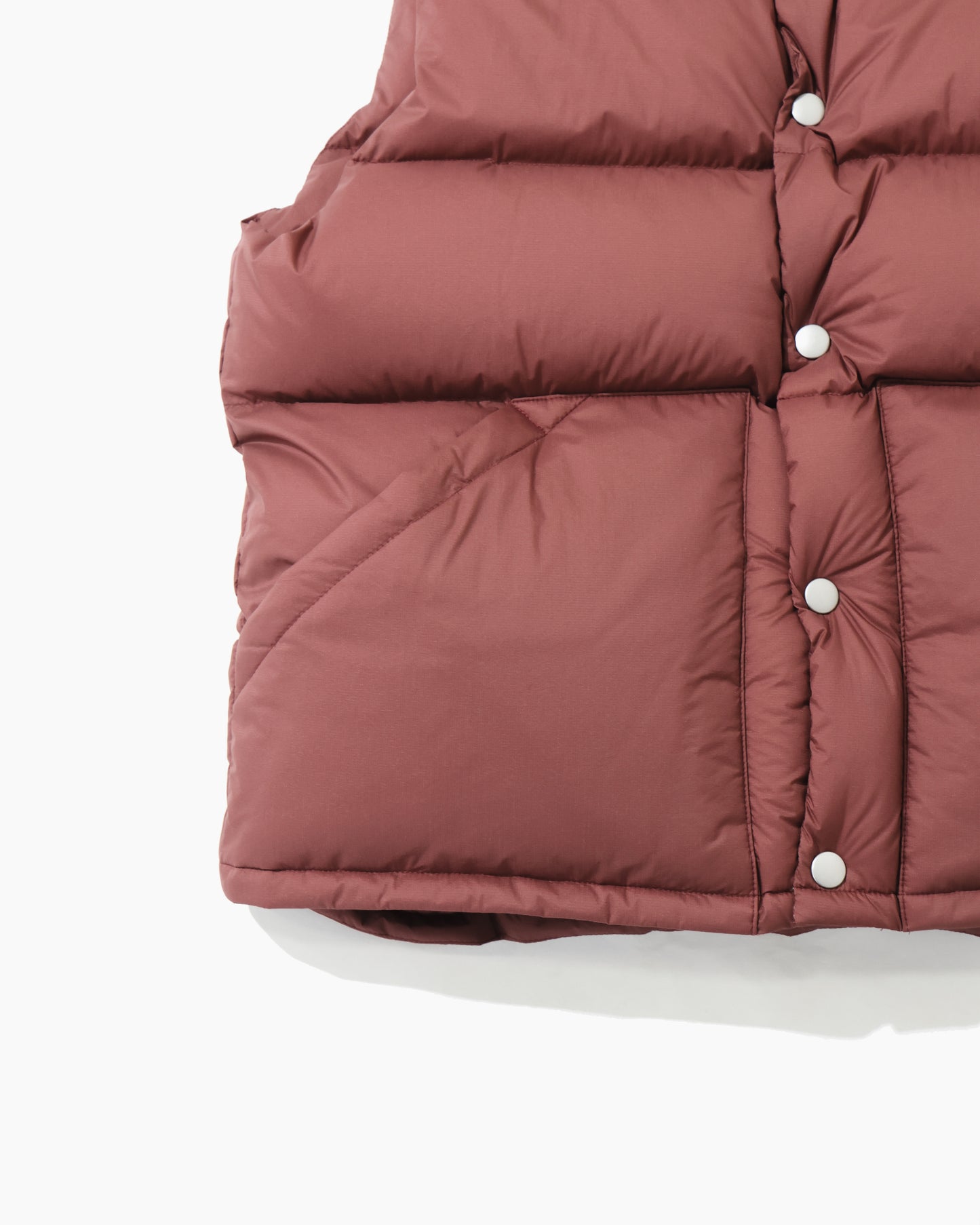 SUPER LIGHT NYLON RIPSTOP DOWN VEST BURGUNDY