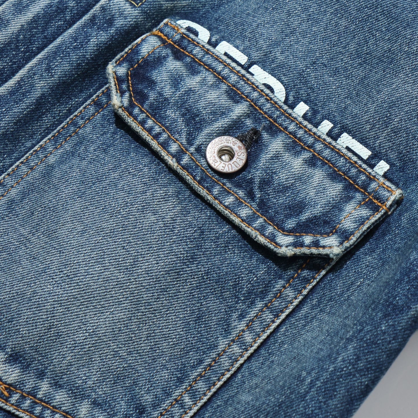 "FRAGMENT × SEQUEL" DAMAGE DENIM JACKET