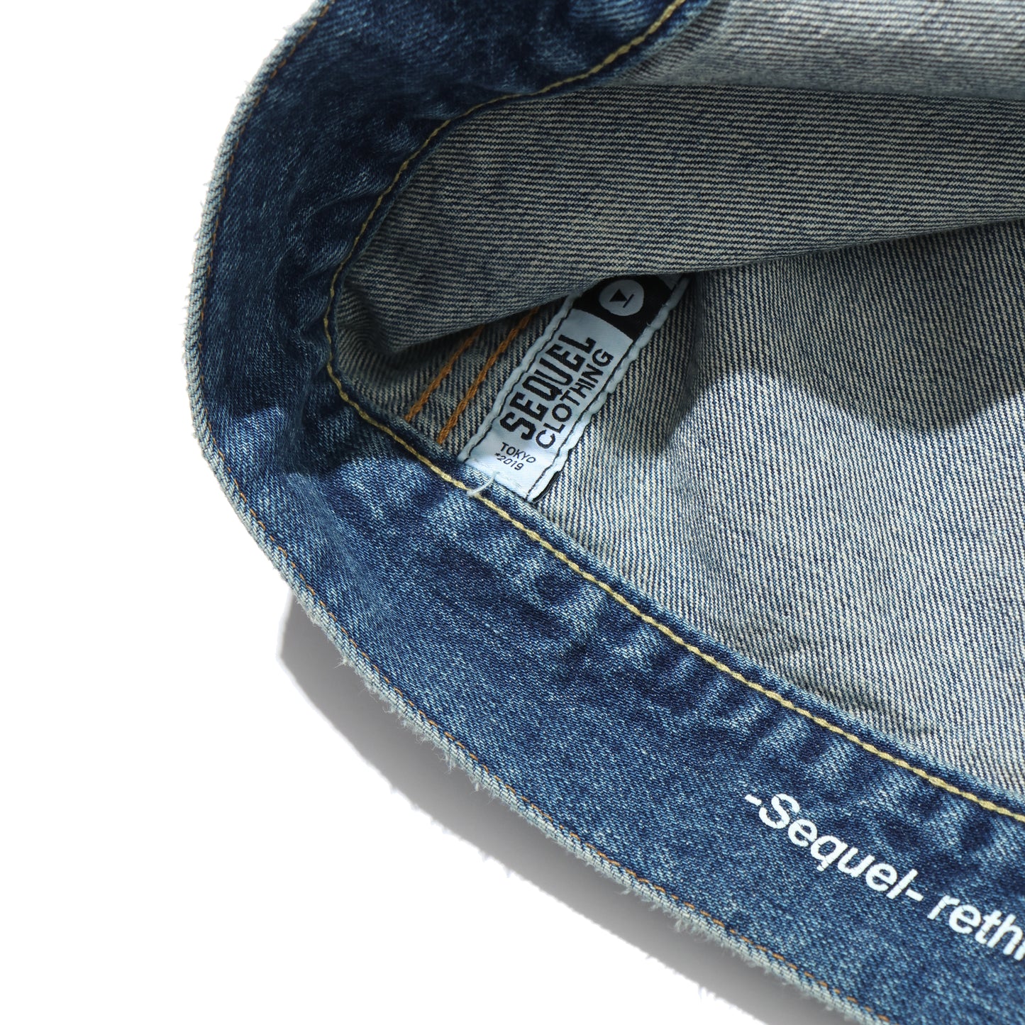 "FRAGMENT × SEQUEL" DAMAGE DENIM JACKET