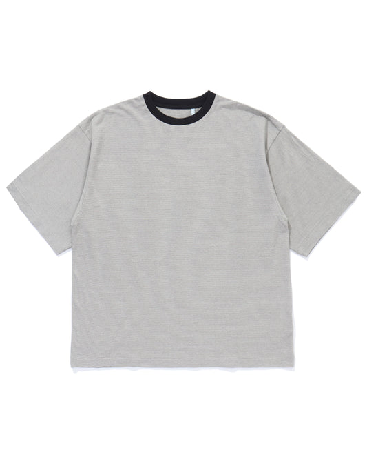 Hard Twisted Stripe Jersey S/S Tee INK BLACK PIN STRIPE