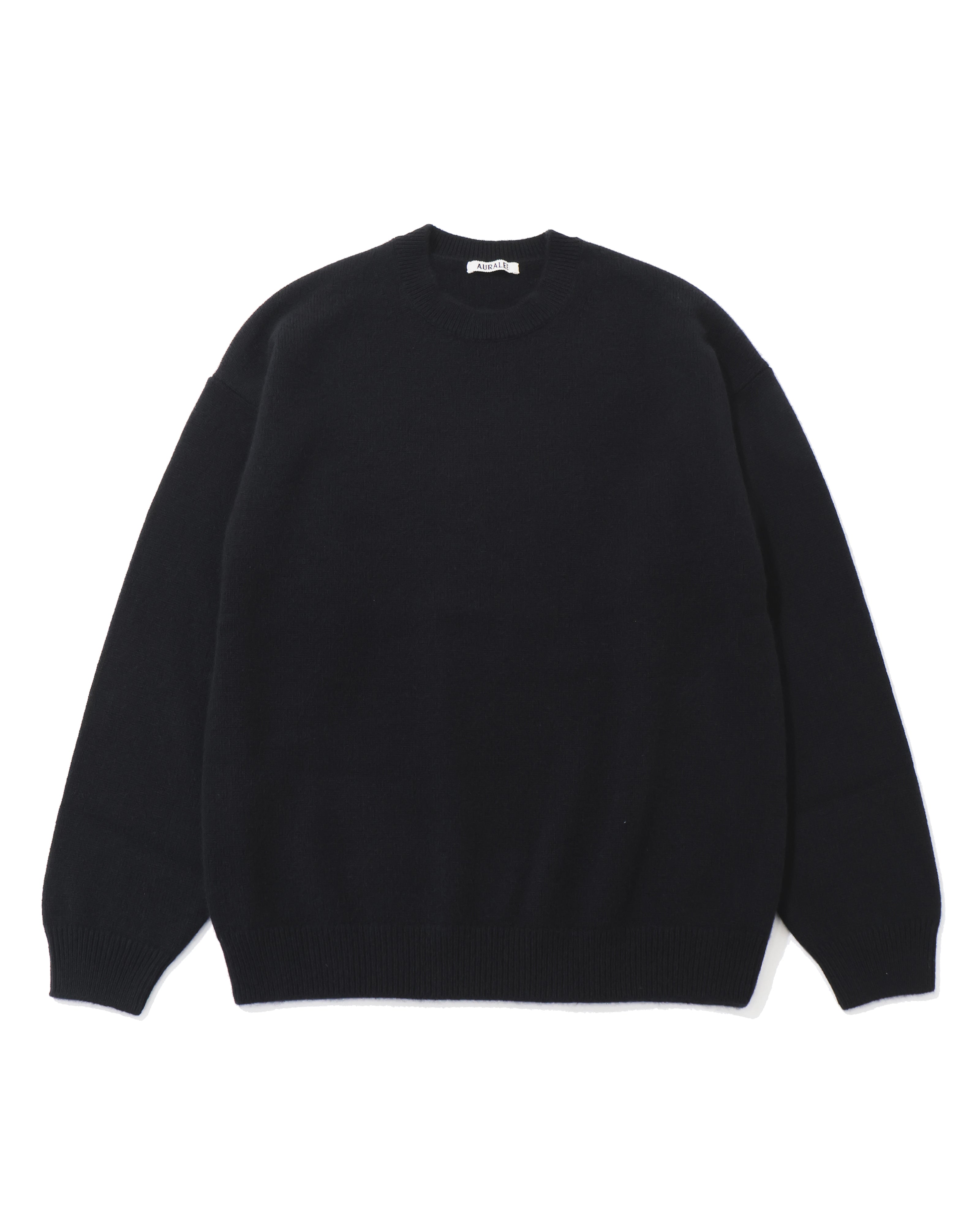 トップス AURALEE BABY CASHMERE KNIT P/O BLACK 4 BABY CASHMERE KNIT P/O TOP BLACK – TIME AFTER TIME