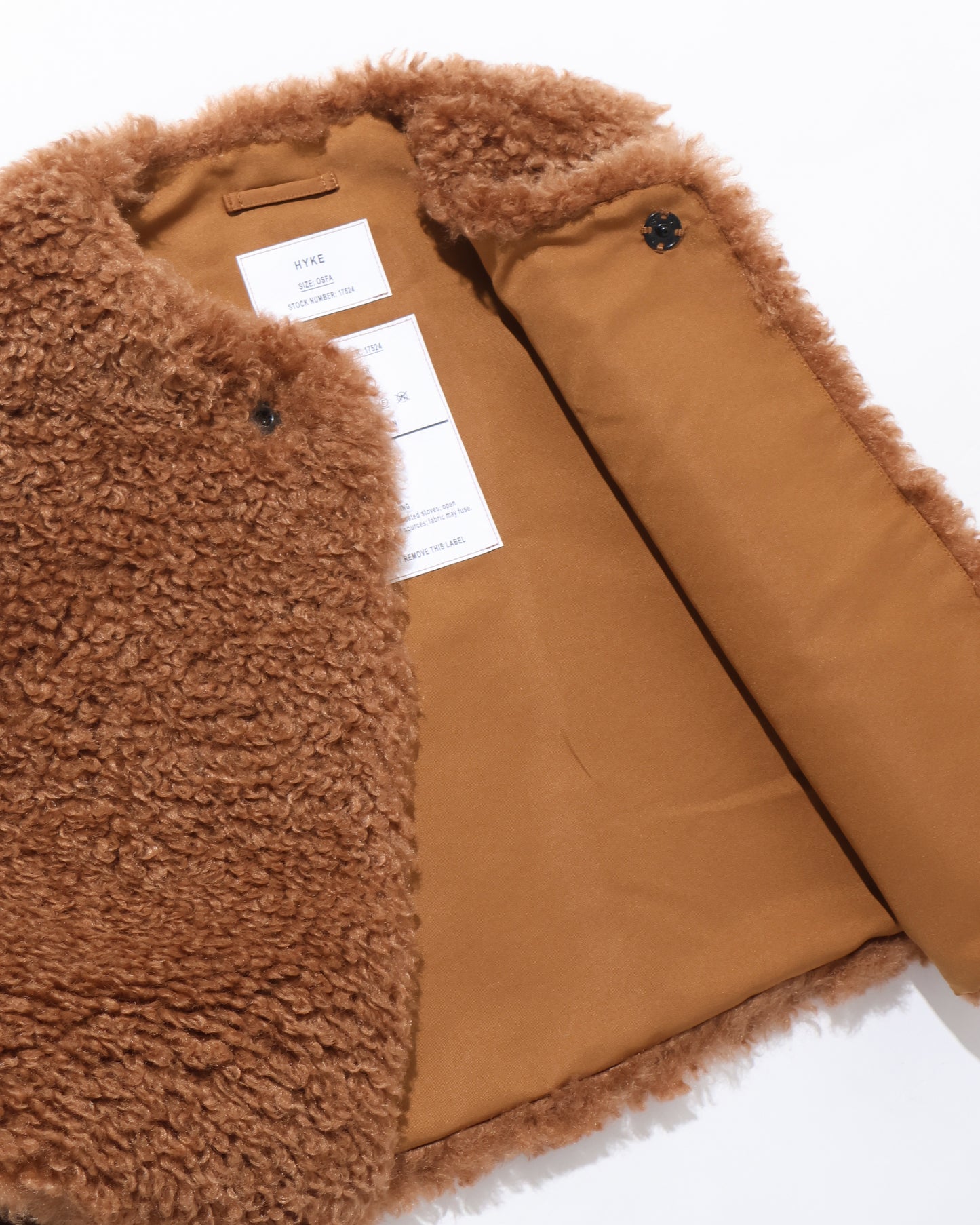 FAUX SHEARLING CROPPED VEST 17524