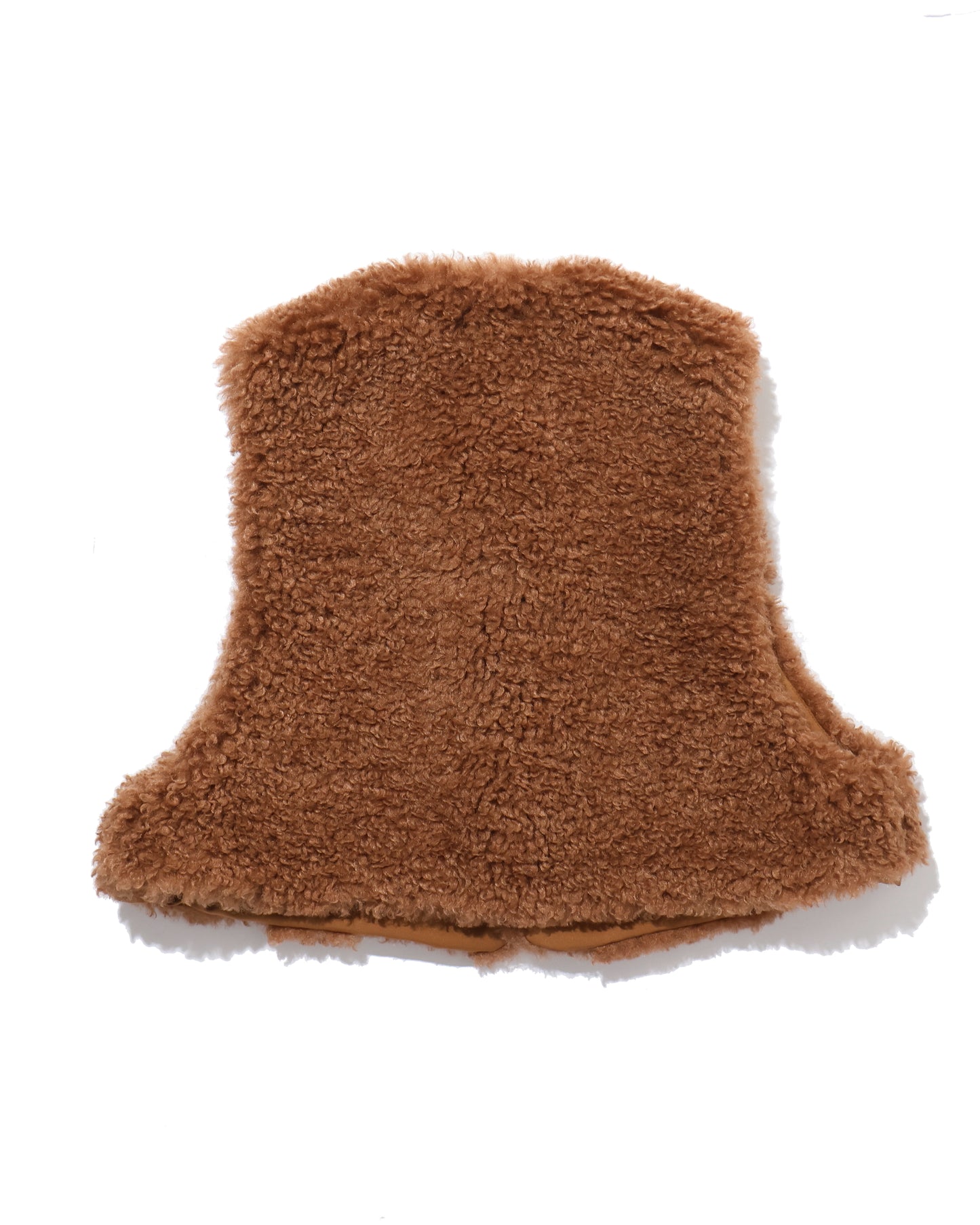 FAUX SHEARLING CROPPED VEST 17524