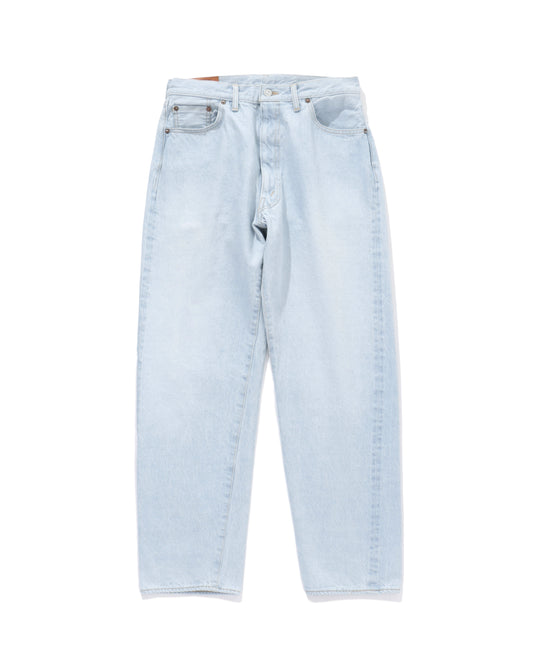 5P Zipper Front Denim Pants INDIGO ICE WASH