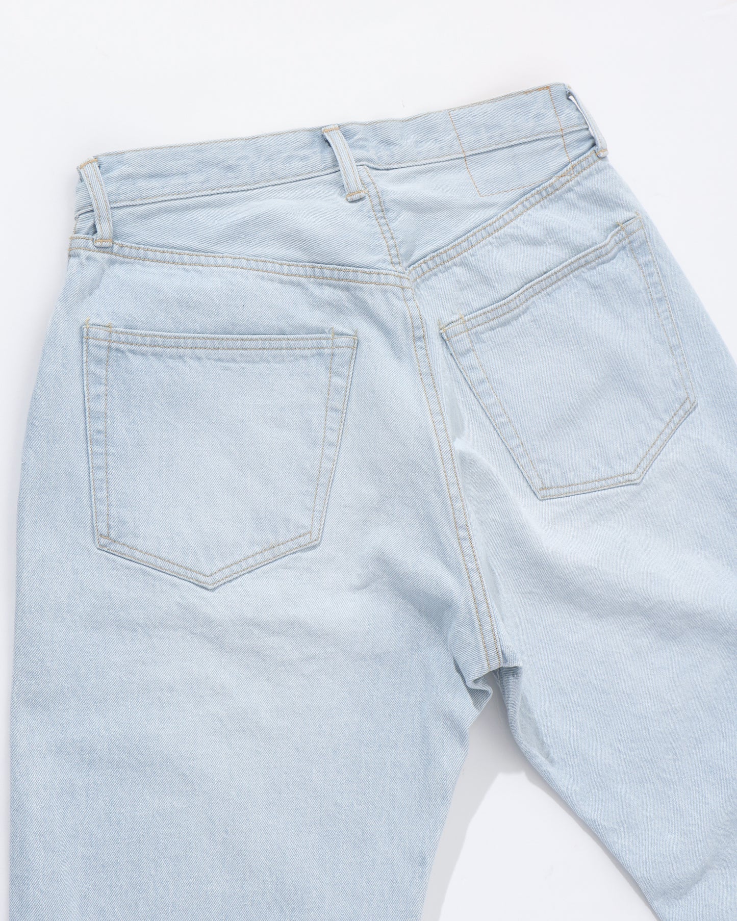 5P Zipper Front Denim Pants INDIGO ICE WASH