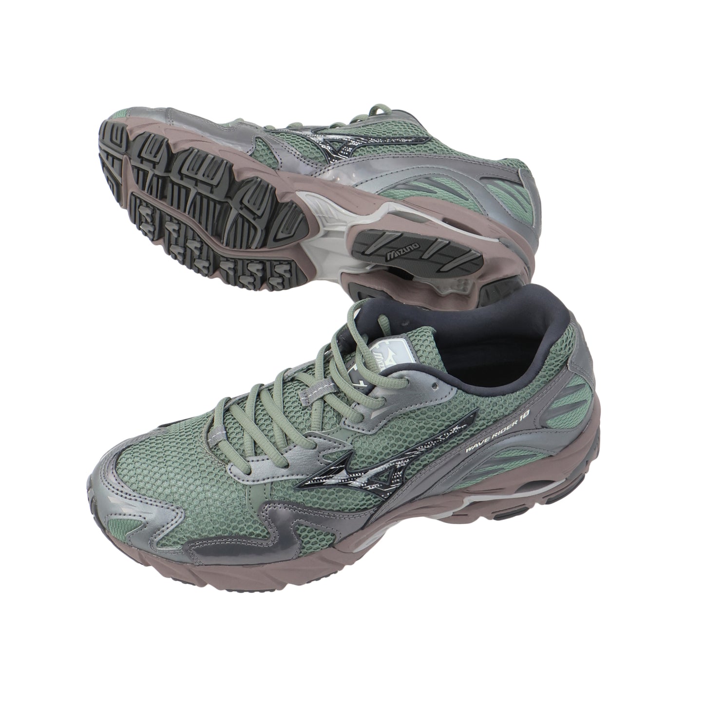 WAVE RIDER 10 OLIVE GREEN×BLACK×METALLIC GRAY