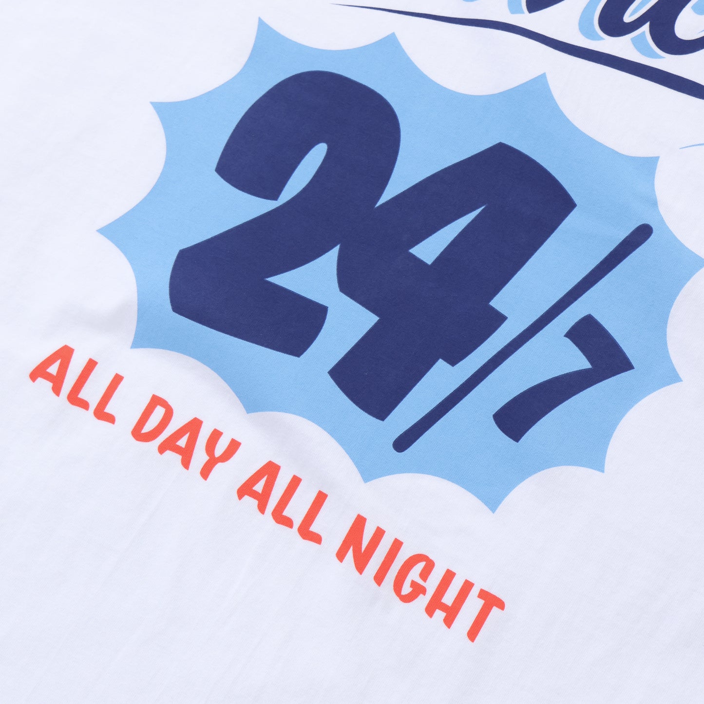 CORPORATE PRINTED S/S TEE "ALL DAY ALL NIGHT"