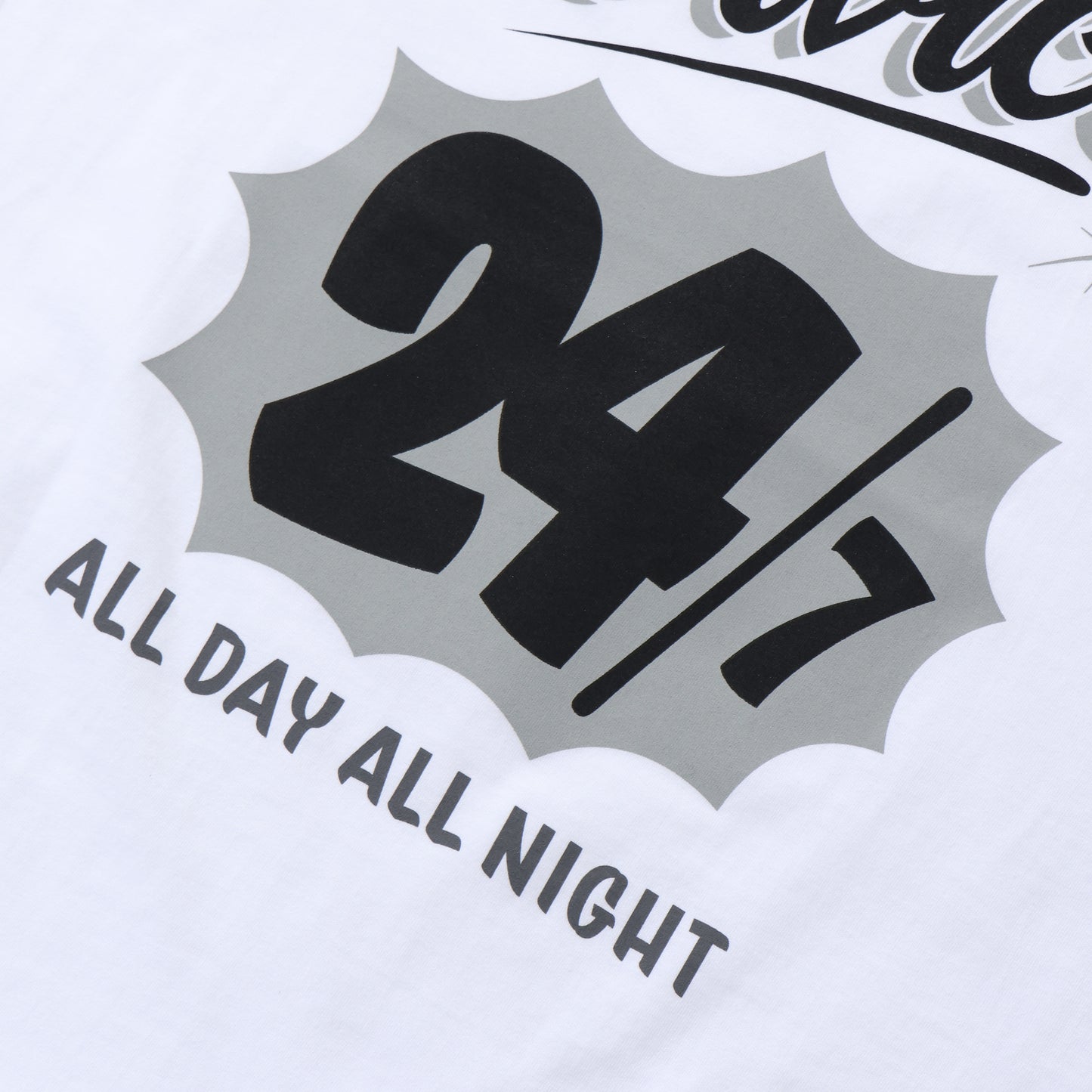 CORPORATE PRINTED S/S TEE "ALL DAY ALL NIGHT"
