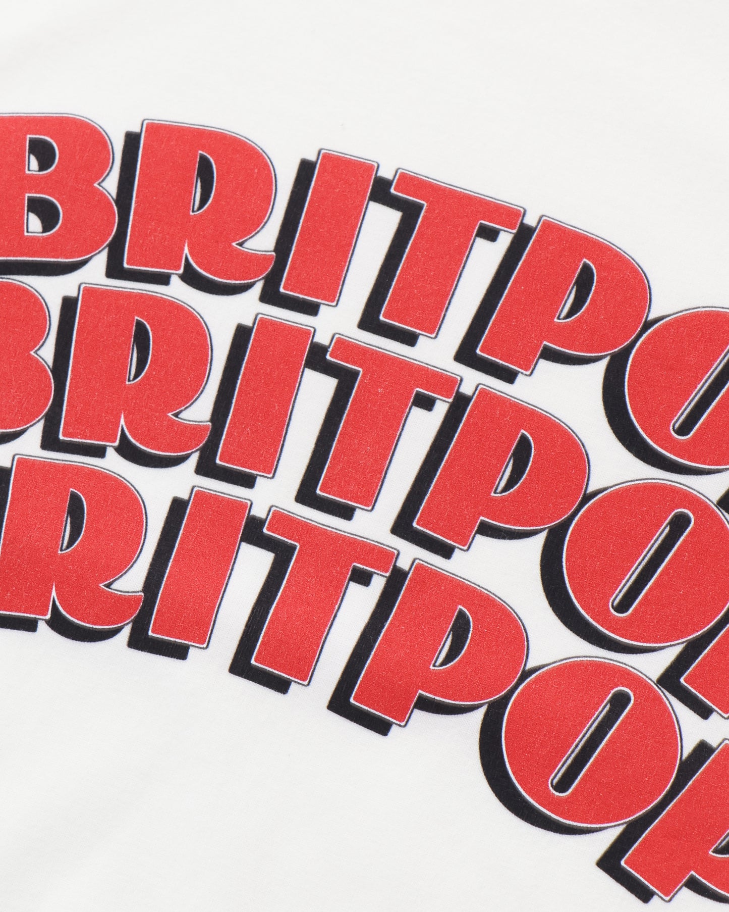 BRITPOP Print Tee STANDARD White×Red-PT
