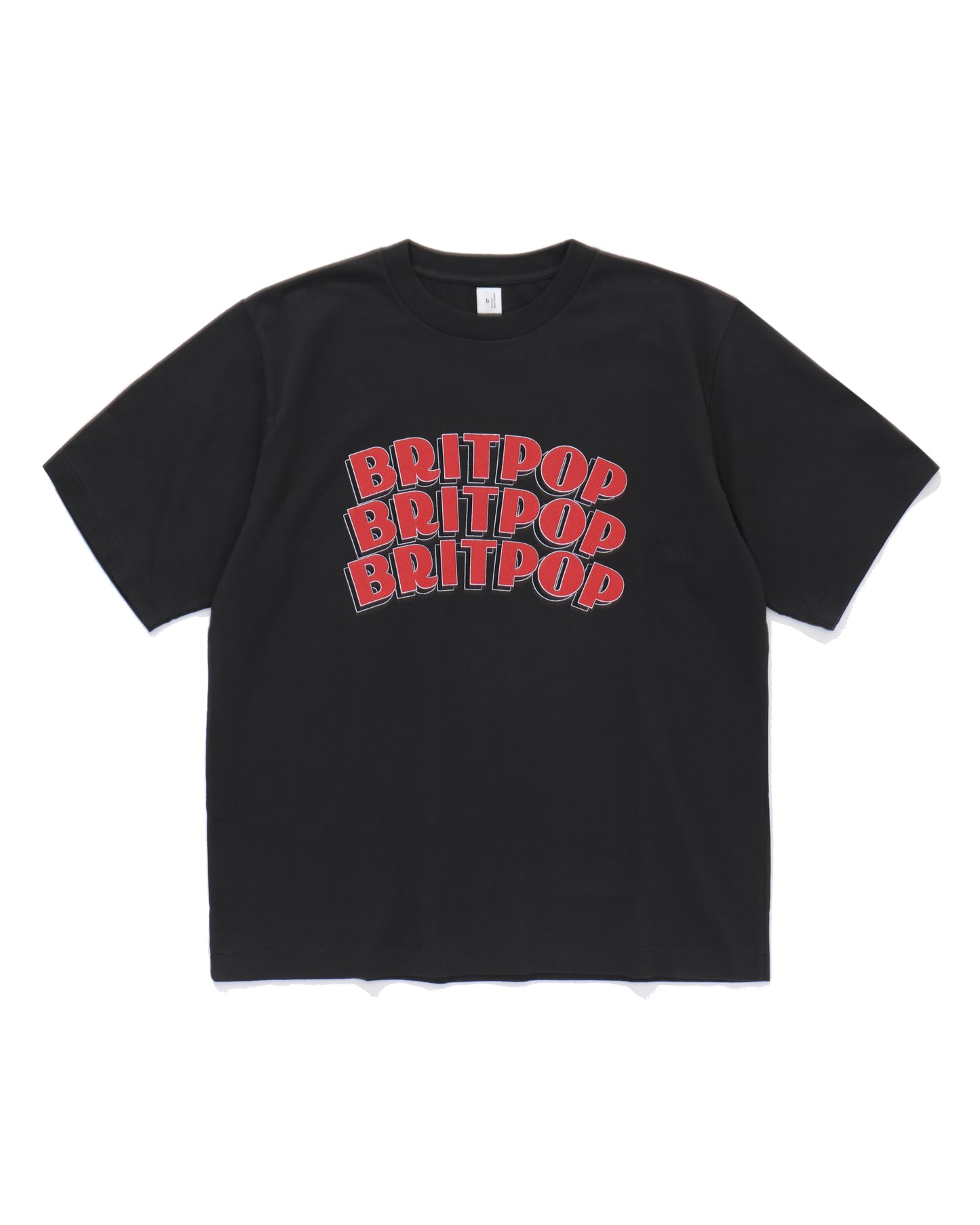 BRITPOP Print Tee STANDARD InkBlack×Red-PT