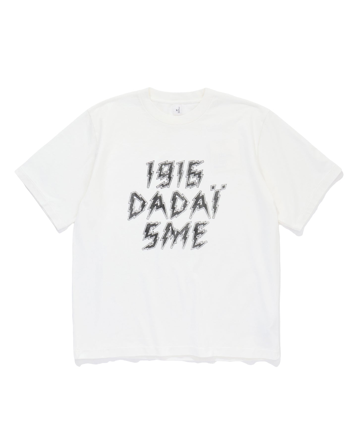 DADAISME Print Tee STANDARD White×Black-PT