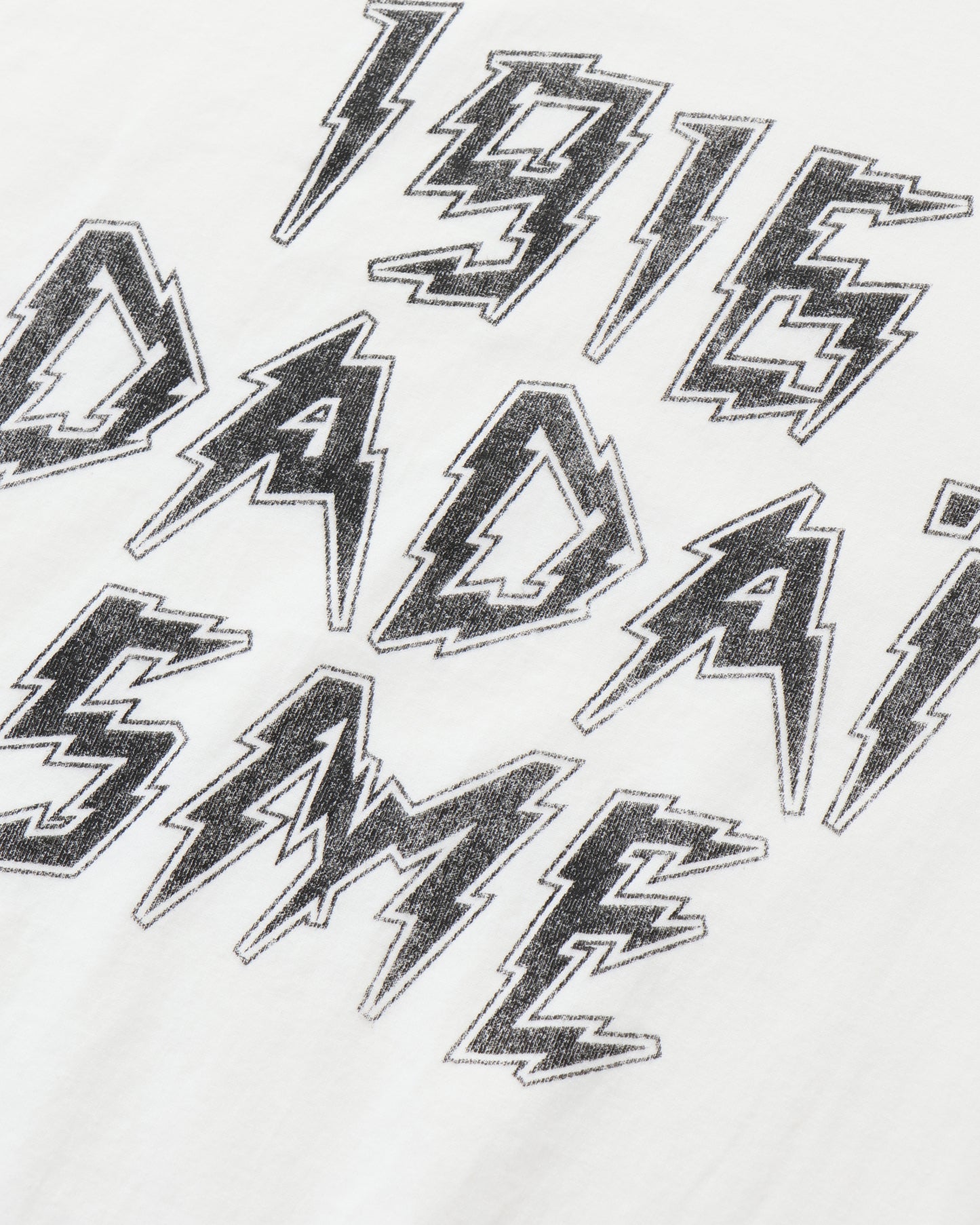 DADAISME Print Tee STANDARD White×Black-PT