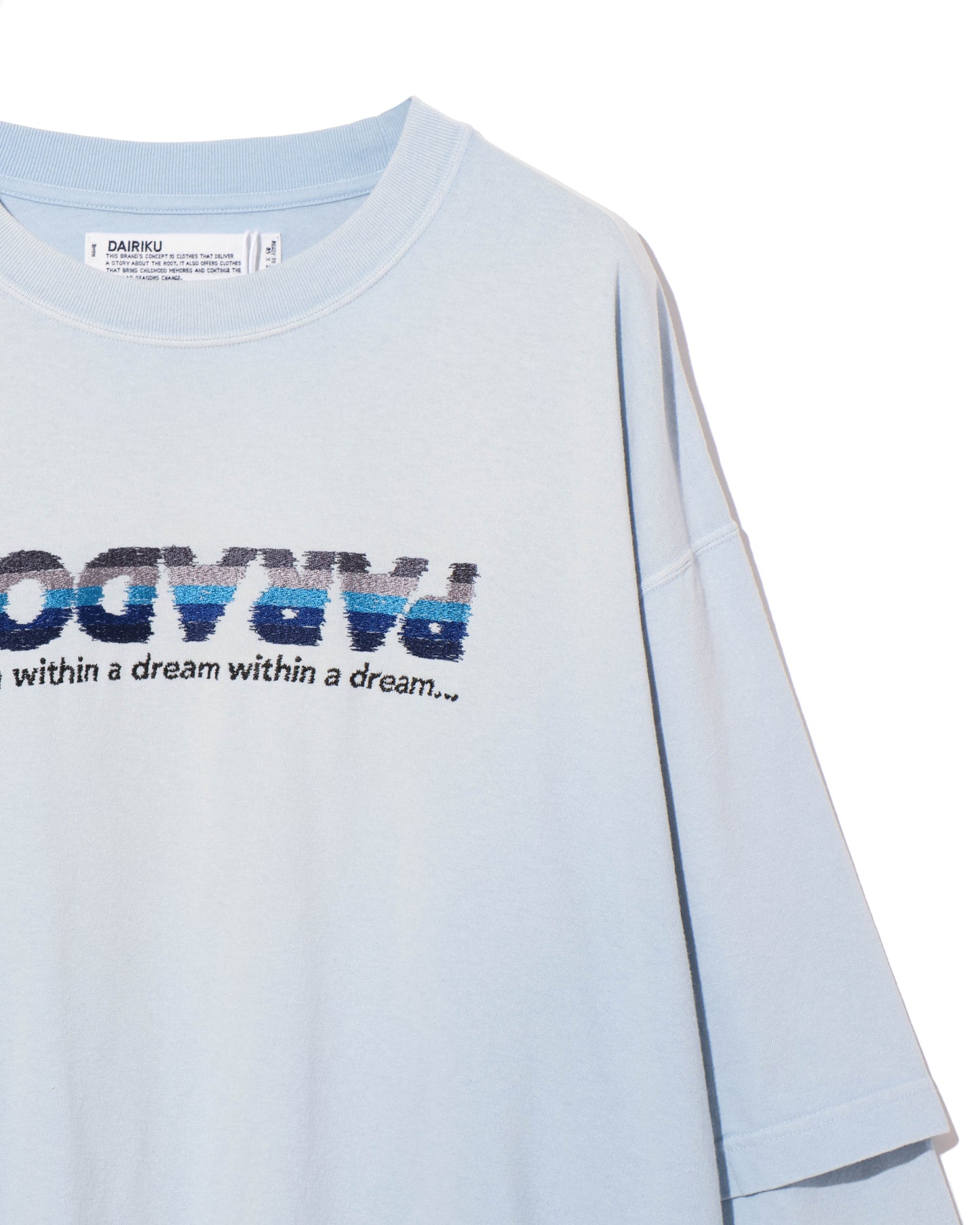"PARADOX" Embroidery Switching Tee