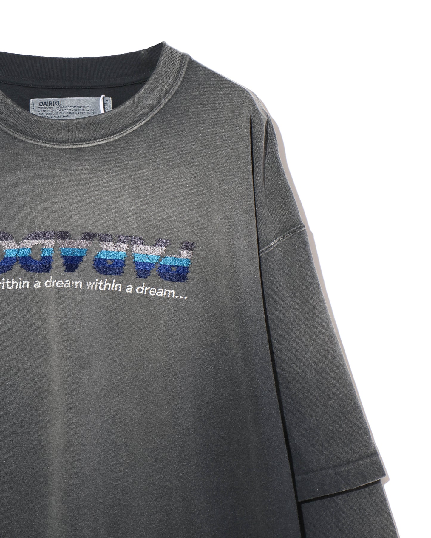 "PARADOX" Embroidery Switching Tee