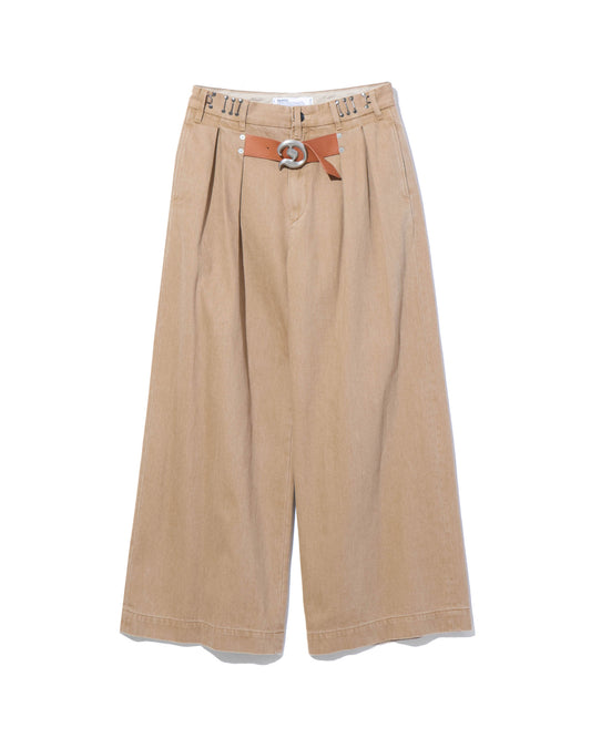 ”D” Buckle Super Wide Chino Pants