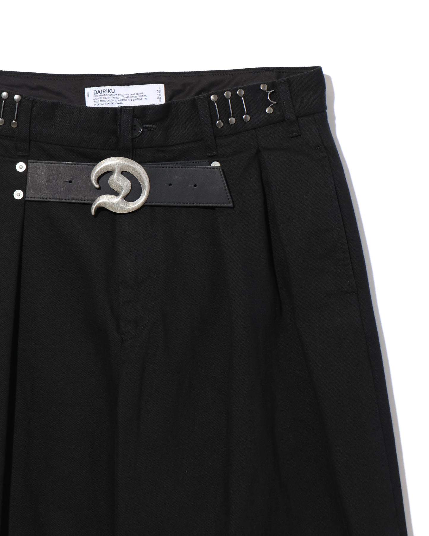 ”D” Buckle Super Wide Chino Pants