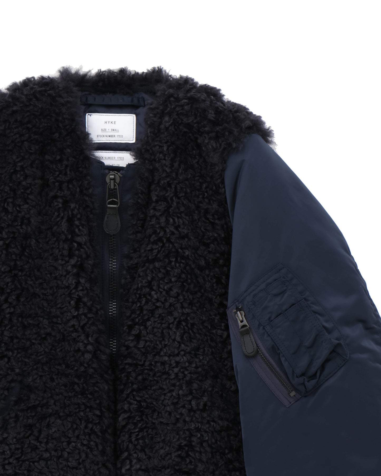 FAUX SHEARLING TYPE MA-1 JACKET 17533