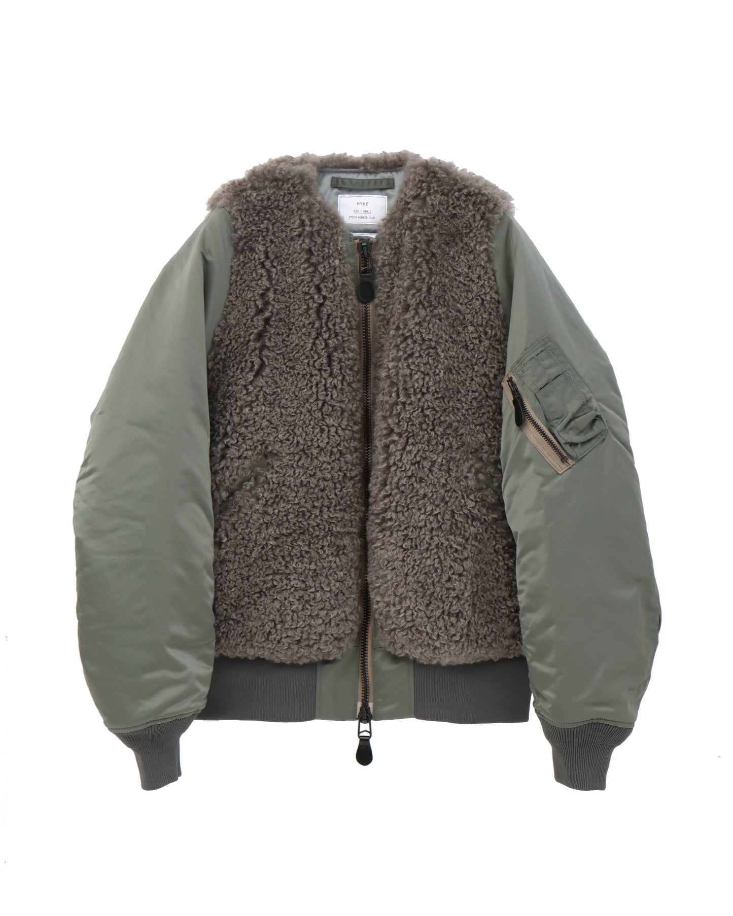 FAUX SHEARLING TYPE MA-1 JACKET 17533