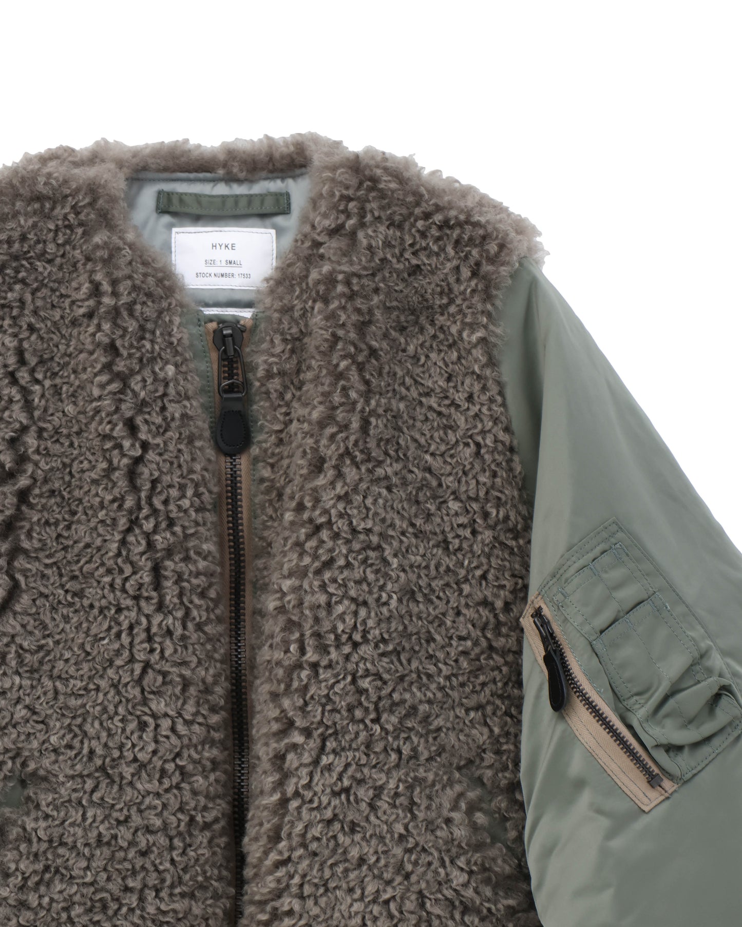 FAUX SHEARLING TYPE MA-1 JACKET 17533