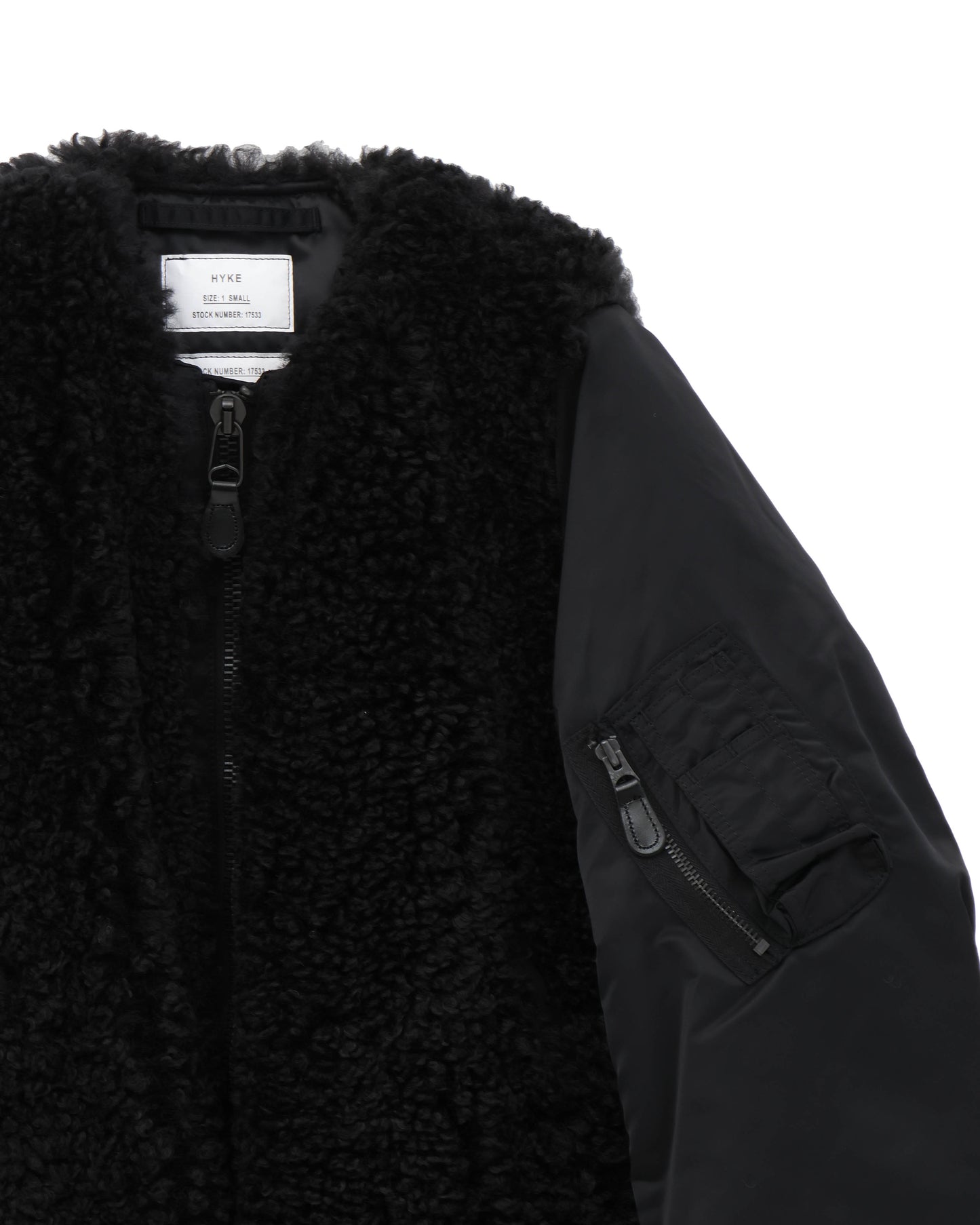 FAUX SHEARLING TYPE MA-1 JACKET 17533