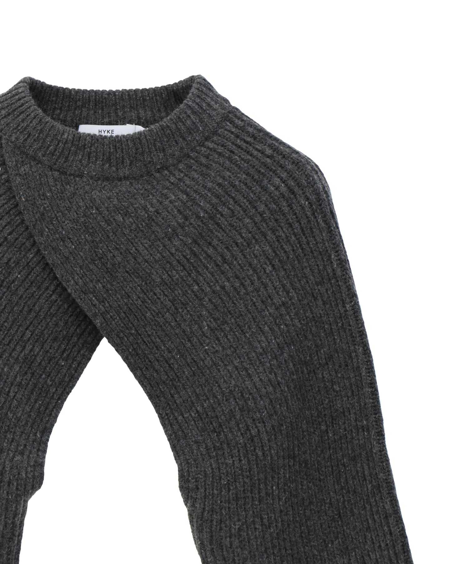 RIBBED KNIT WOOL SHRUG 11411