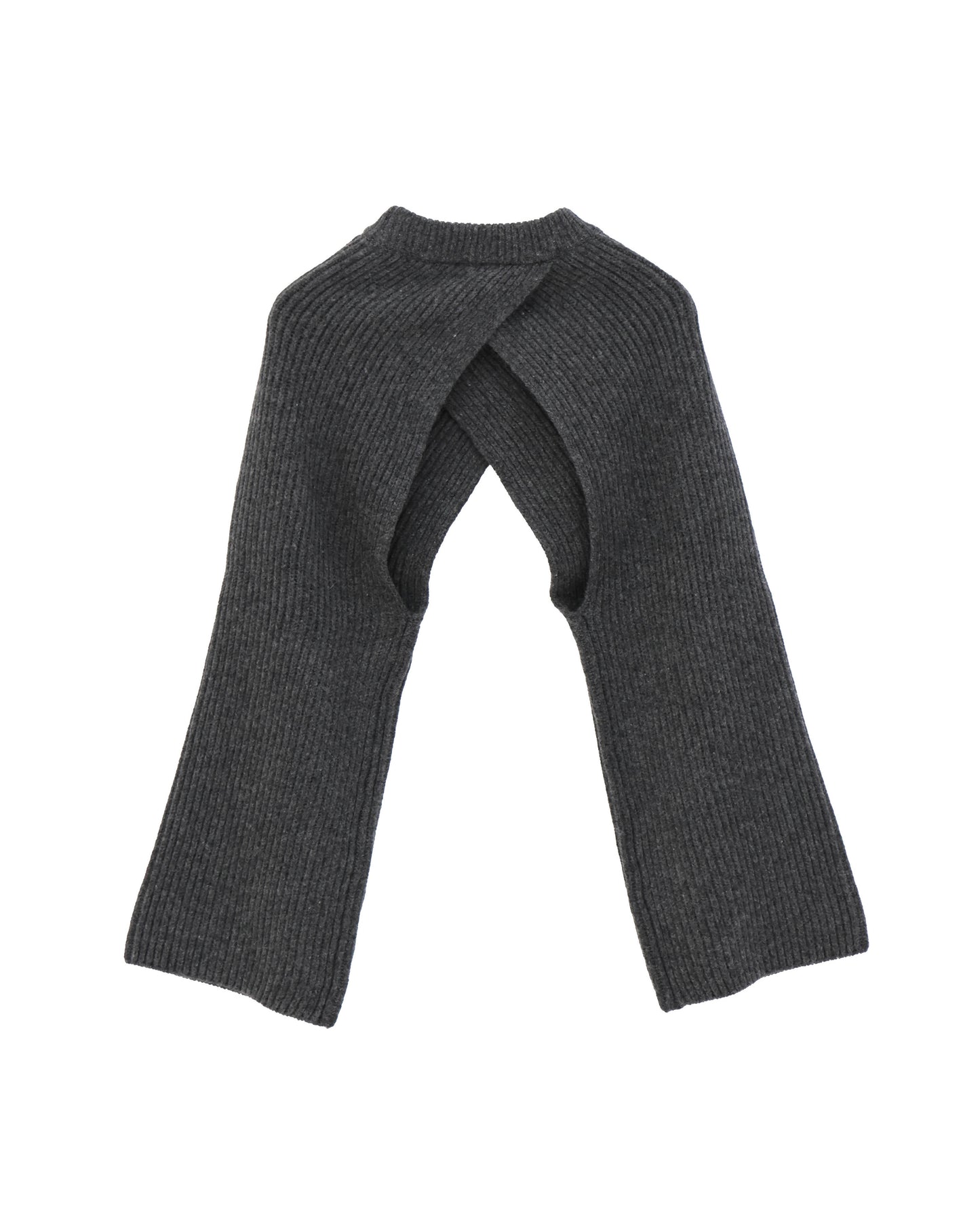 RIBBED KNIT WOOL SHRUG 11411