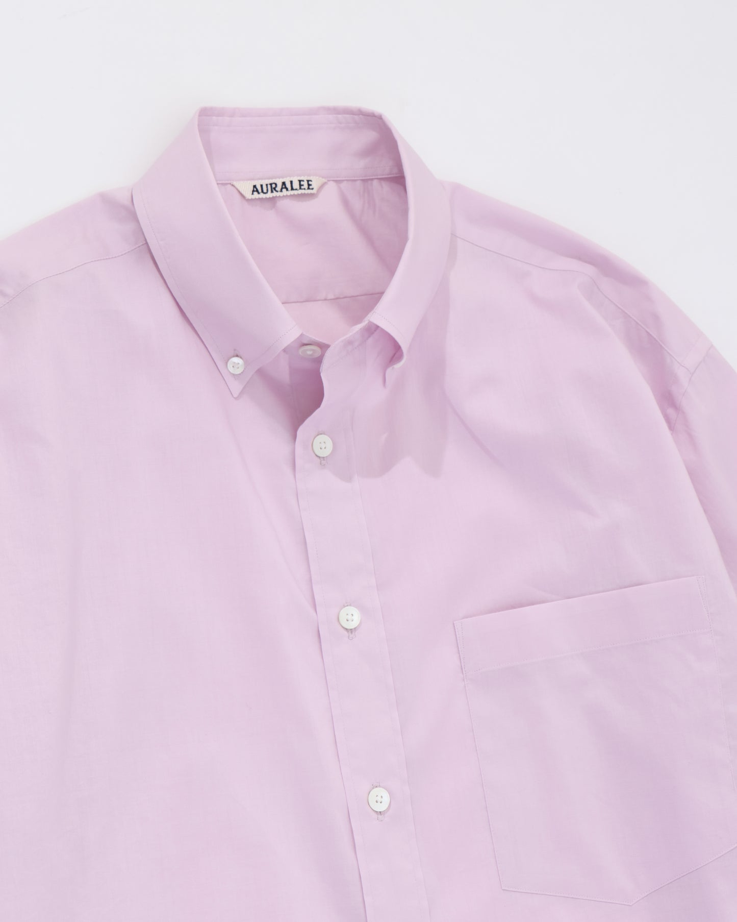 WASHED FINX TYPEWRITER BUTTON DOWN SHIRT LIGHT PINK