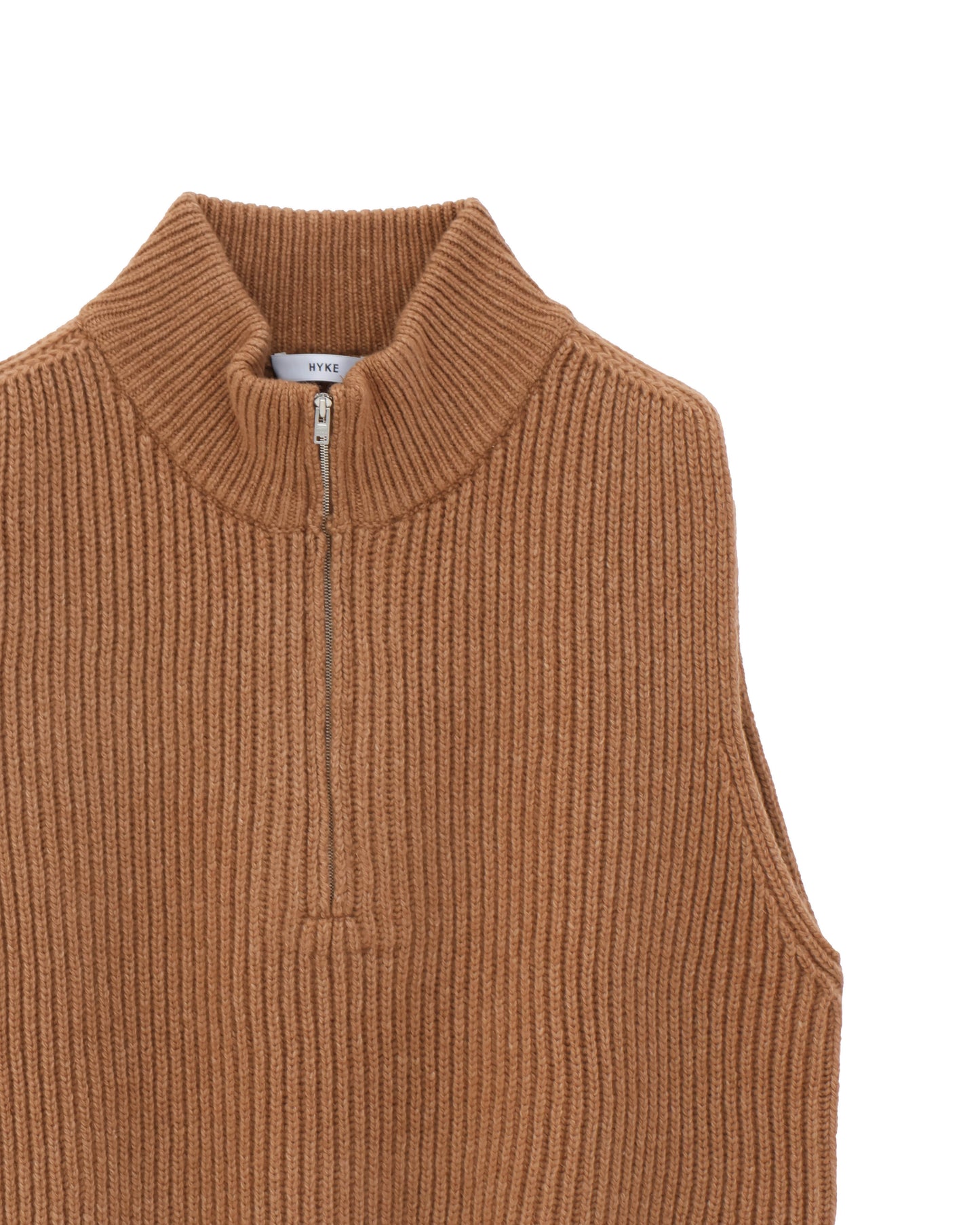 RIBBED KNIT WOOL VEST 11410
