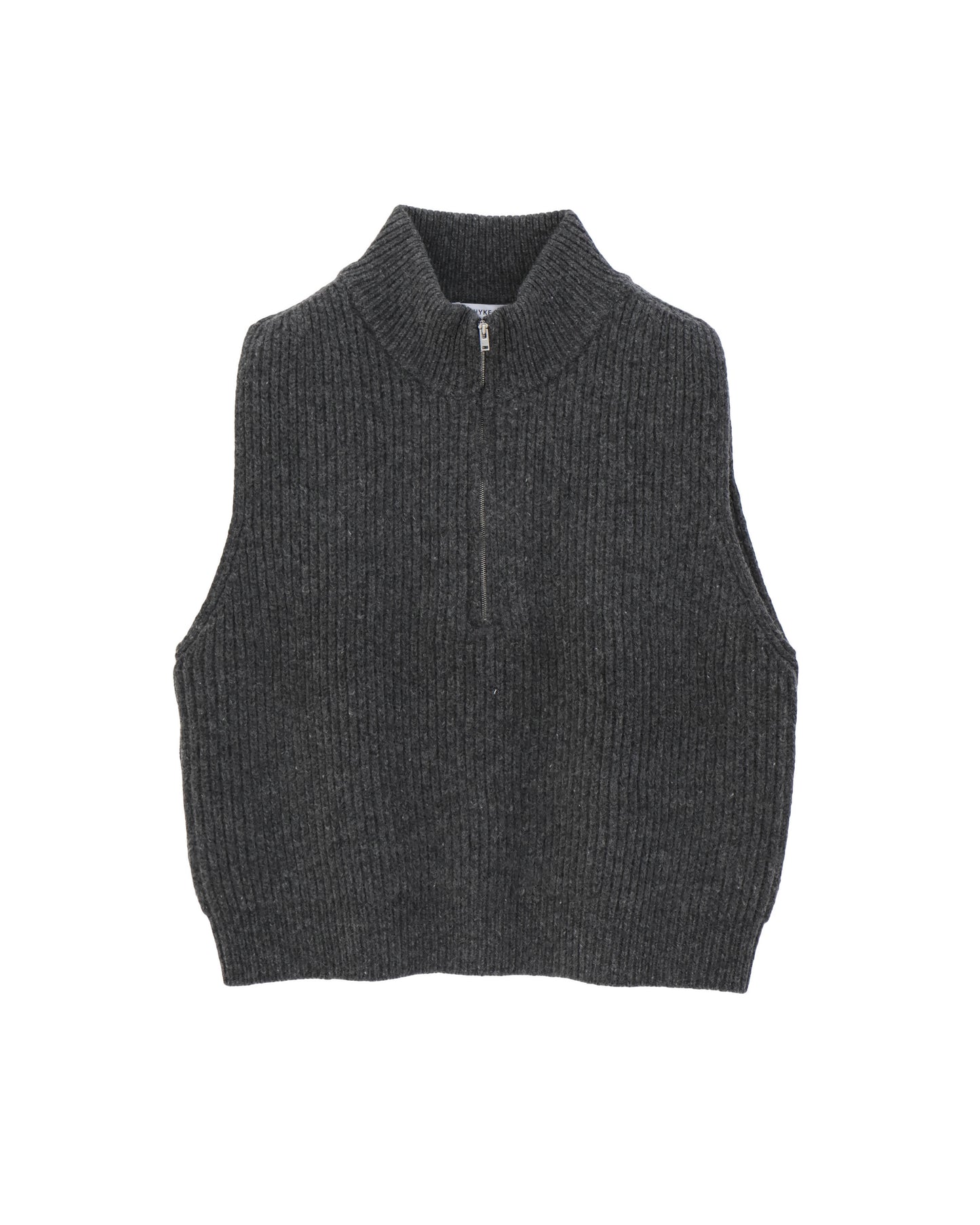 RIBBED KNIT WOOL VEST 11410