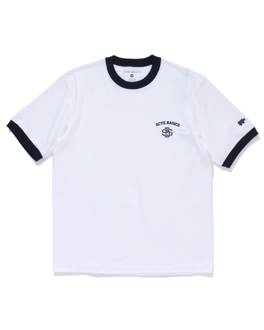 30/2 Cotton Jersey Print Ringer T-shirt OFF WHITE