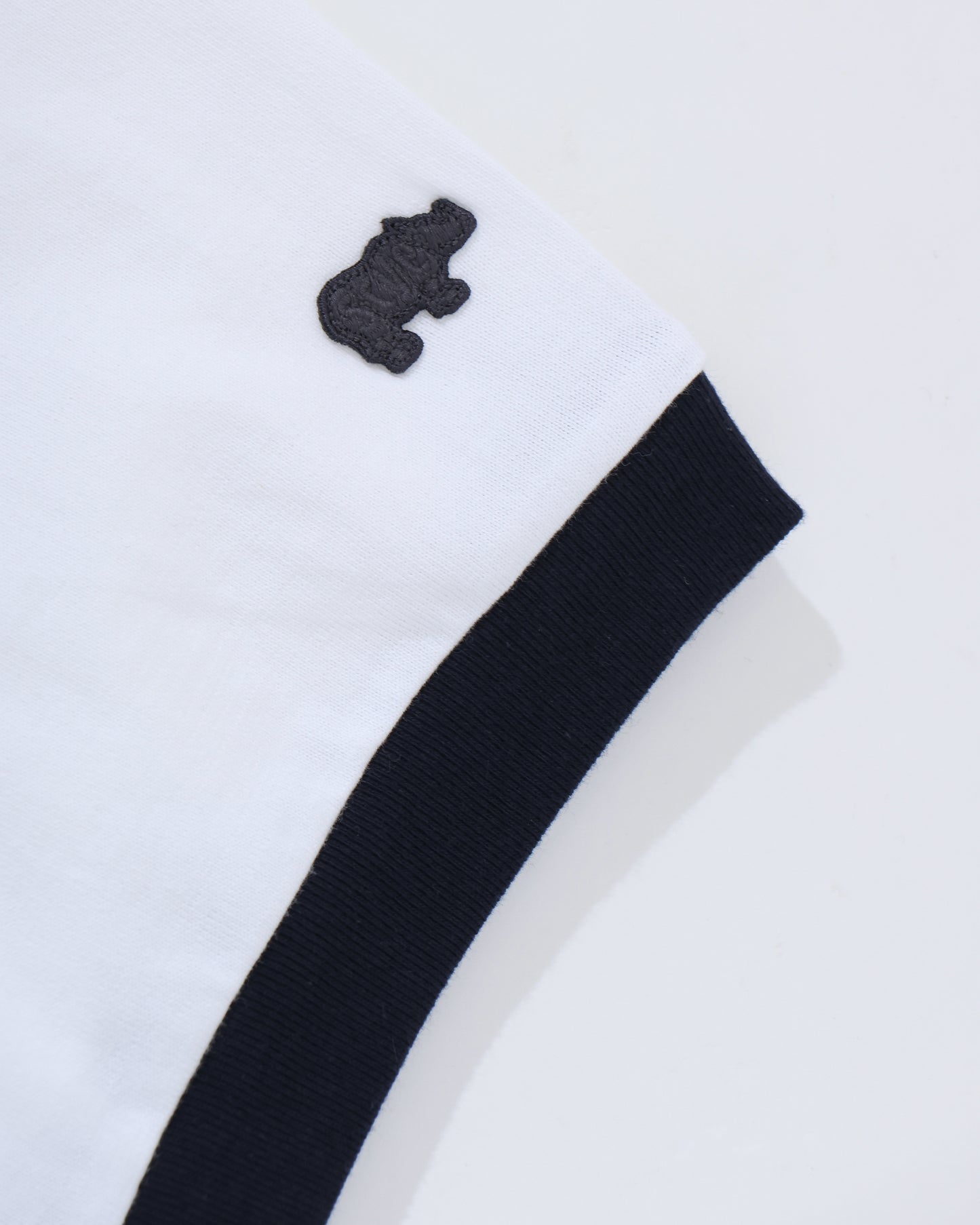 30/2 Cotton Jersey Print Ringer T-shirt OFF WHITE