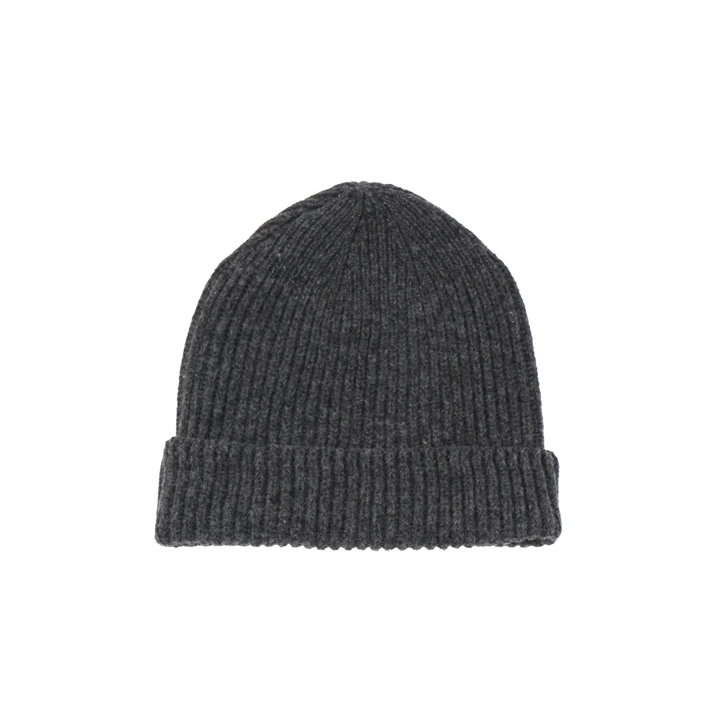RIBBED KNIT WOOL BEANIE 11415