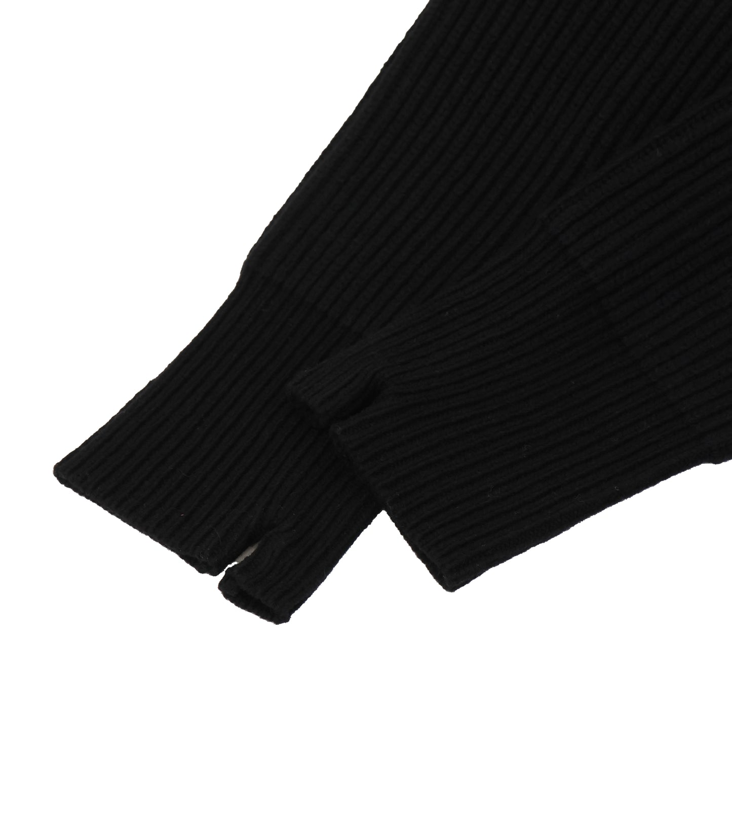 RIBBED KNIT WOOL ARM WARMERS 11414