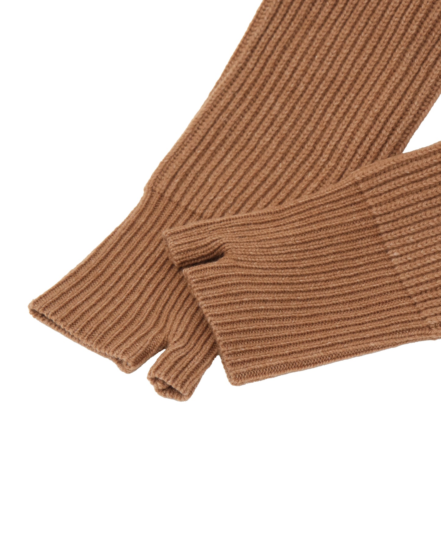 RIBBED KNIT WOOL ARM WARMERS 11414