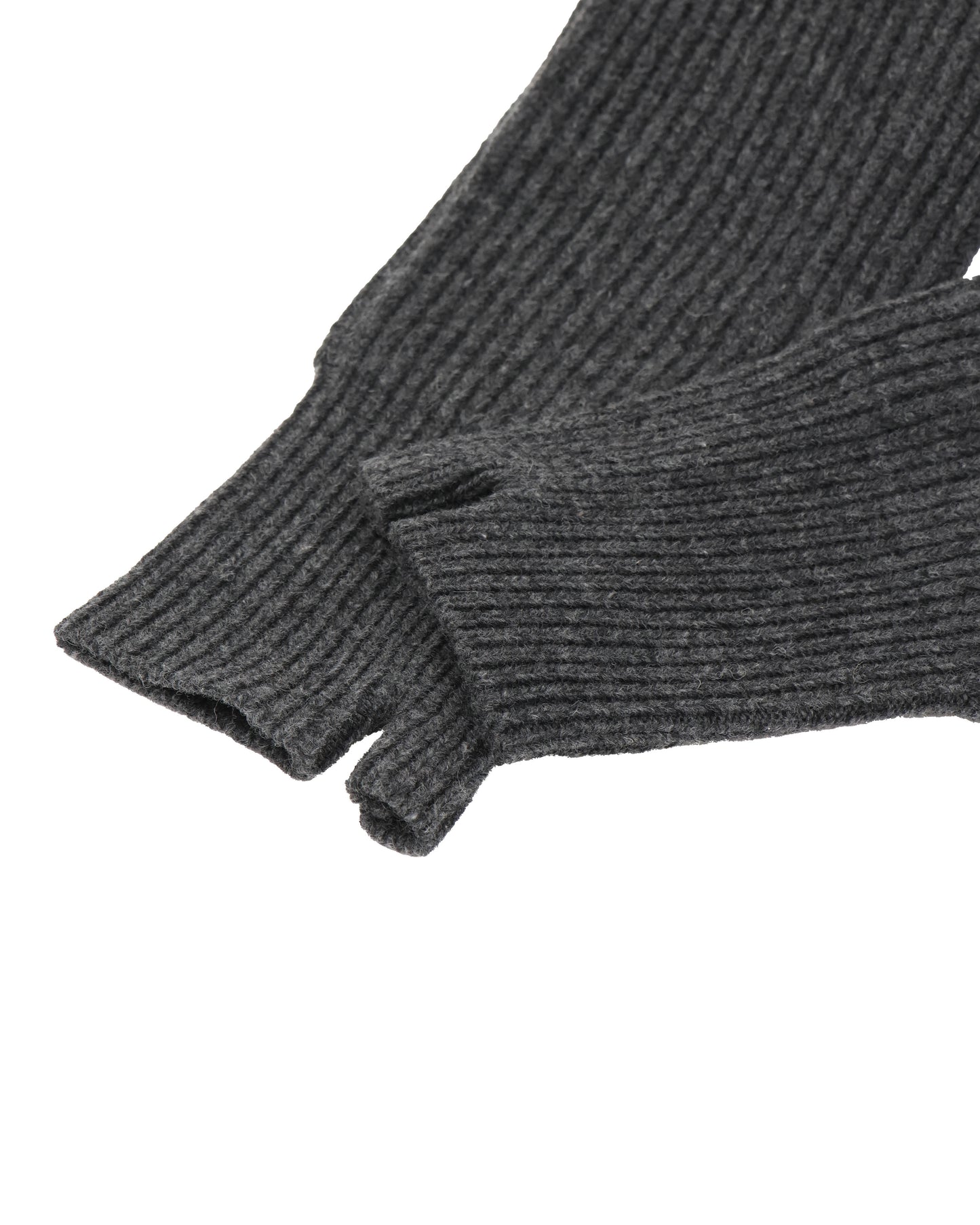 RIBBED KNIT WOOL ARM WARMERS 11414