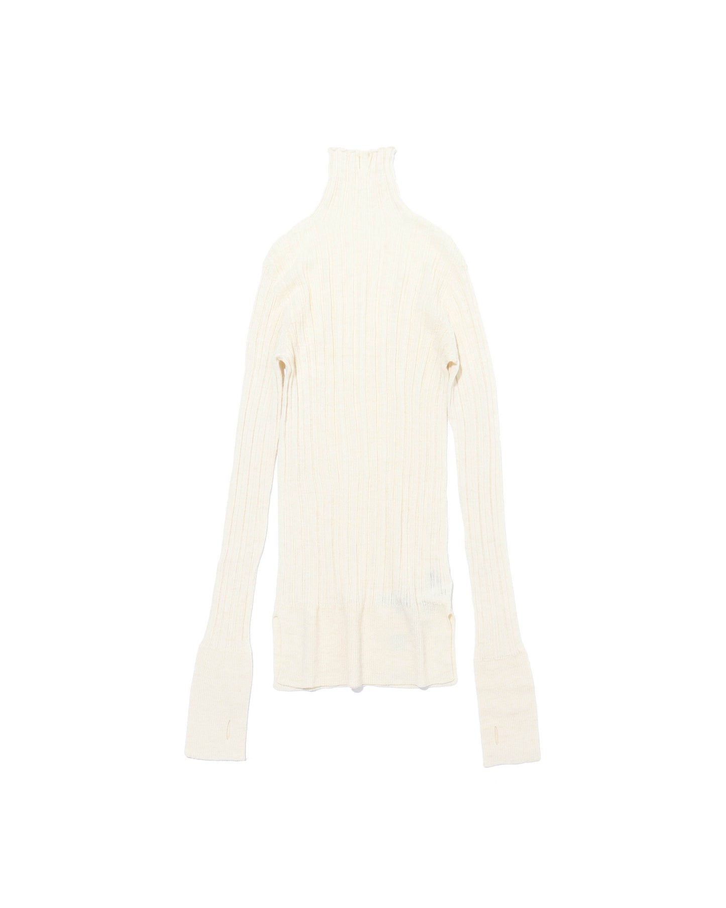 royal baby alpaca random ribbed-knit high-neck P/O