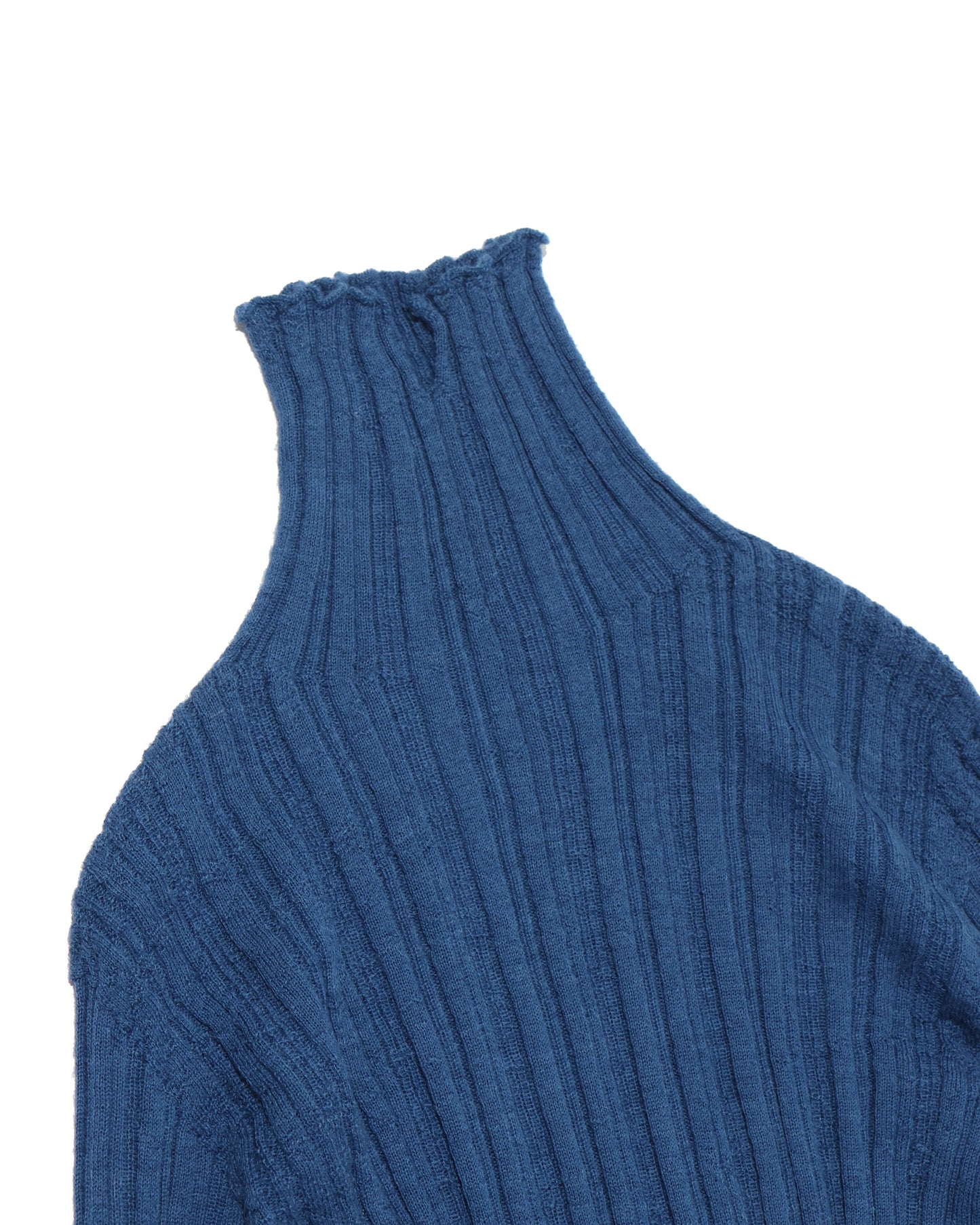 royal baby alpaca random ribbed-knit high-neck P/O