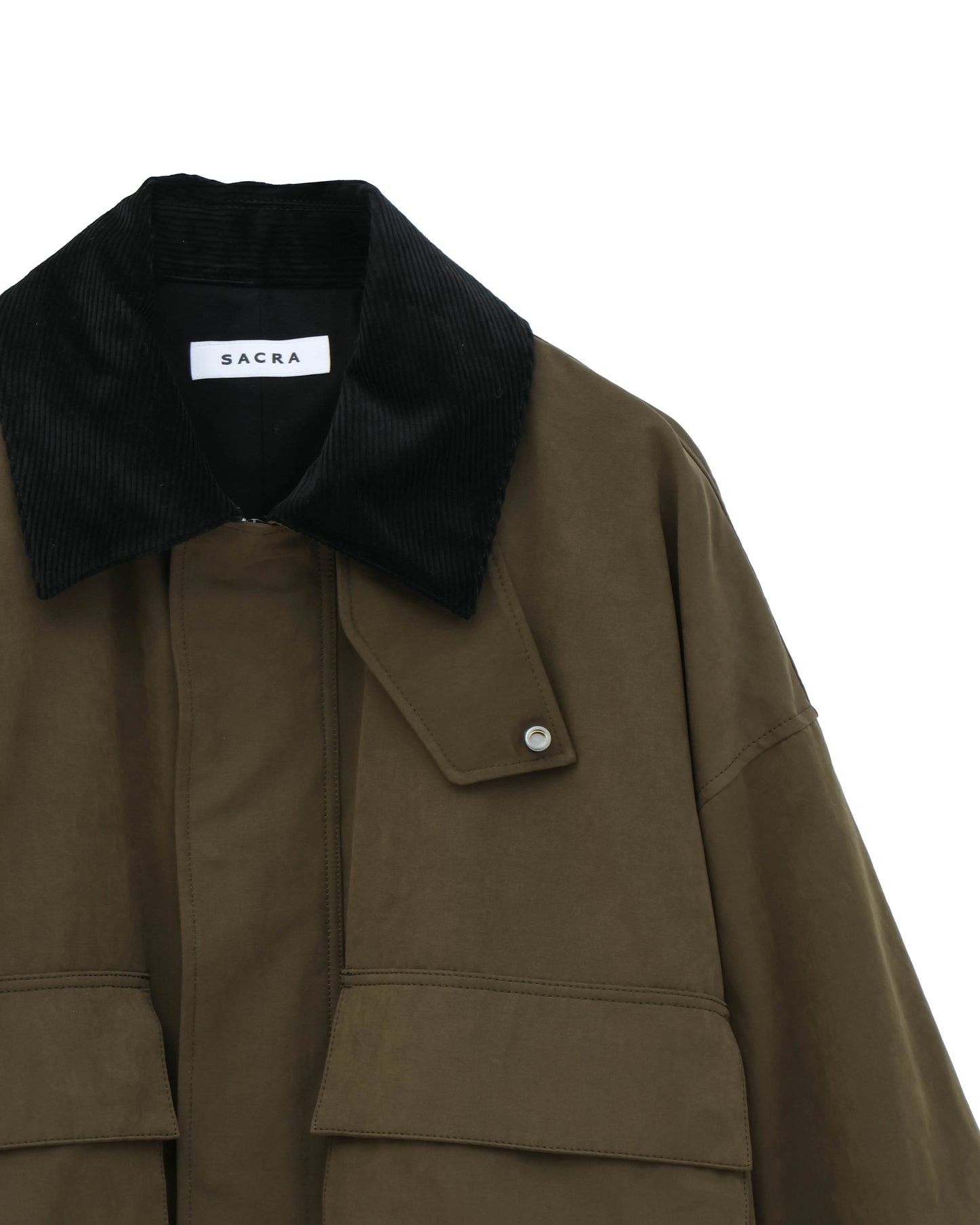WAXED HIGH DENSITY CLOTH SHORT JACKET