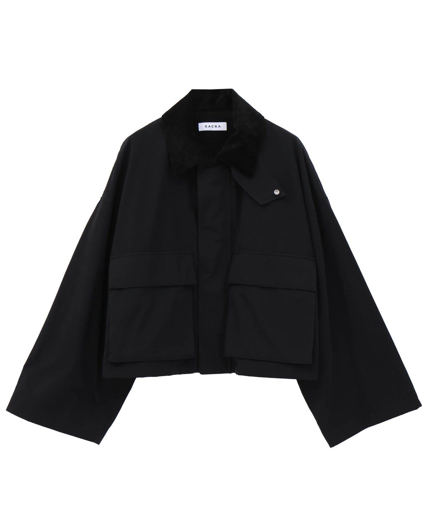 WAXED HIGH DENSITY CLOTH SHORT JACKET