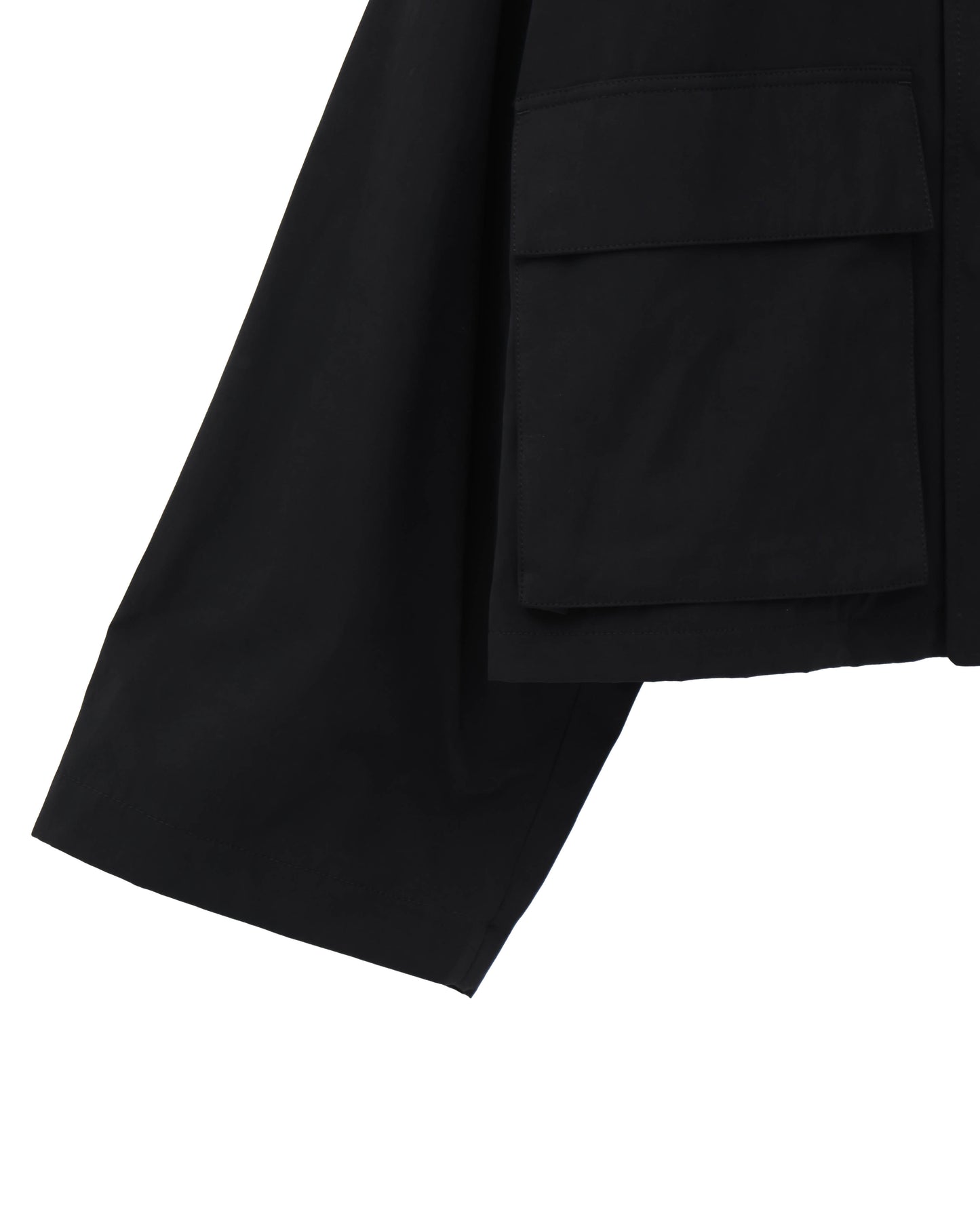 WAXED HIGH DENSITY CLOTH SHORT JACKET