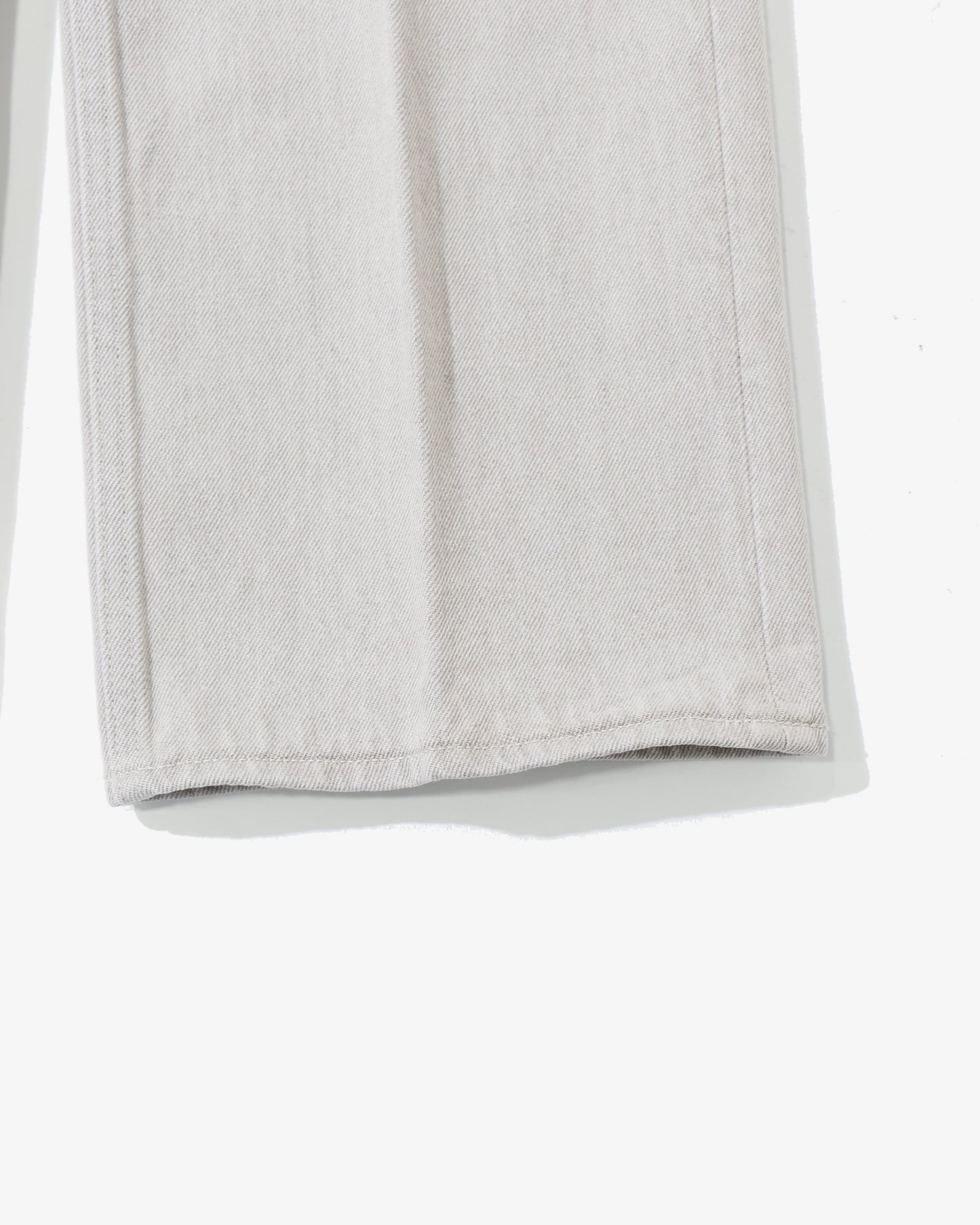 FADED HARD TWIST BROWN DENIM 5P PANTS LIGHT GRAY