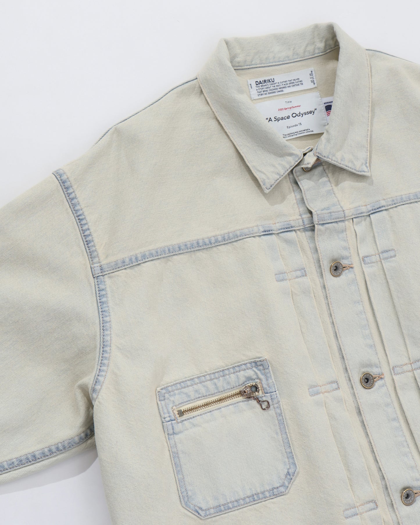 "Ice Wash" 2PKT Denim Jacket