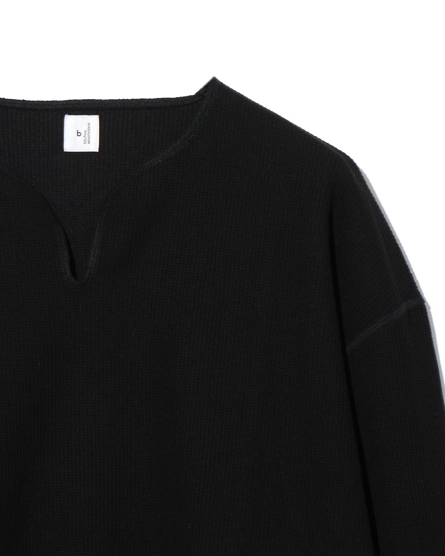 Rough&Smooth Thermal Over Neck L/S Black