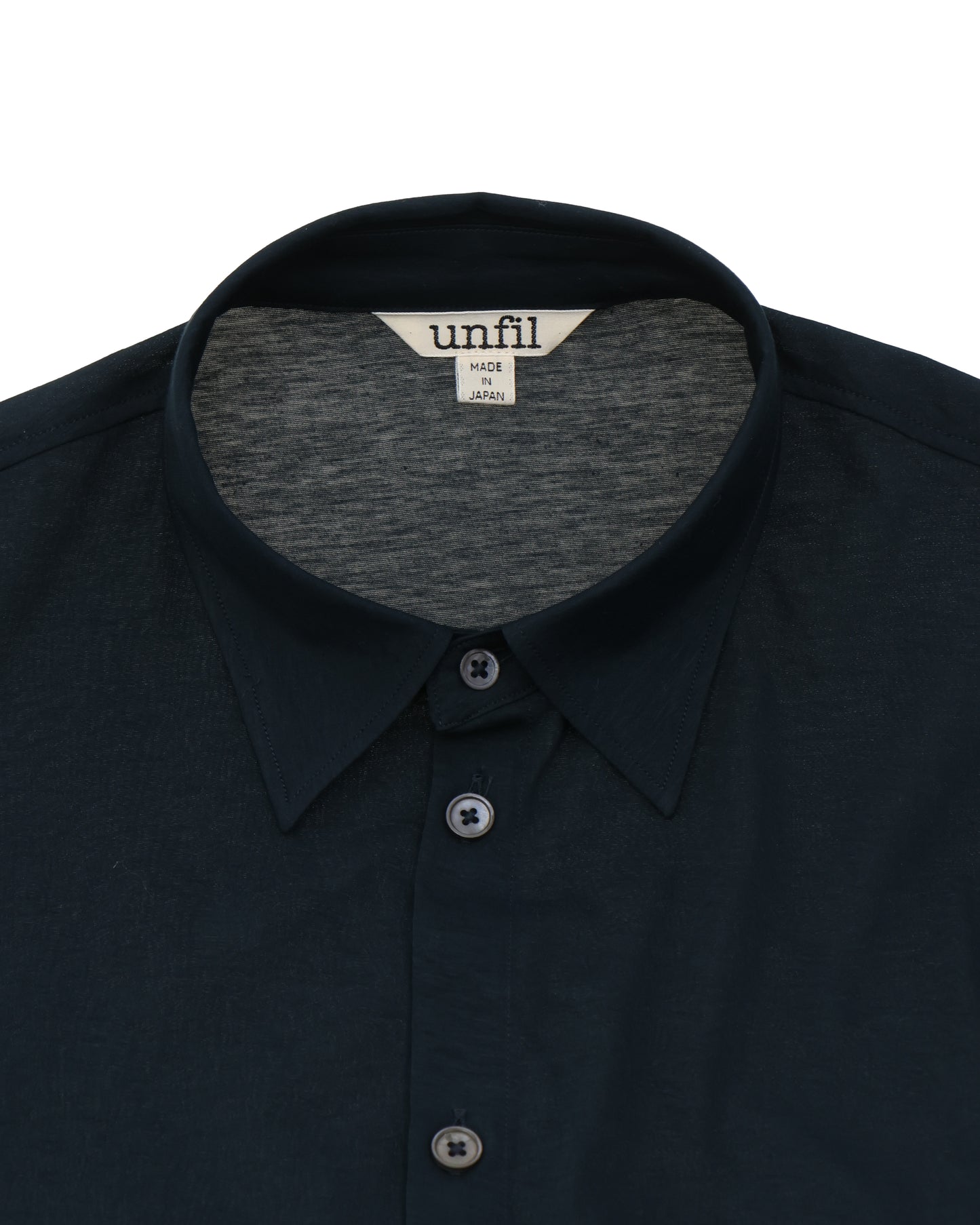 twisted cotton sheer jersey fluid shirt