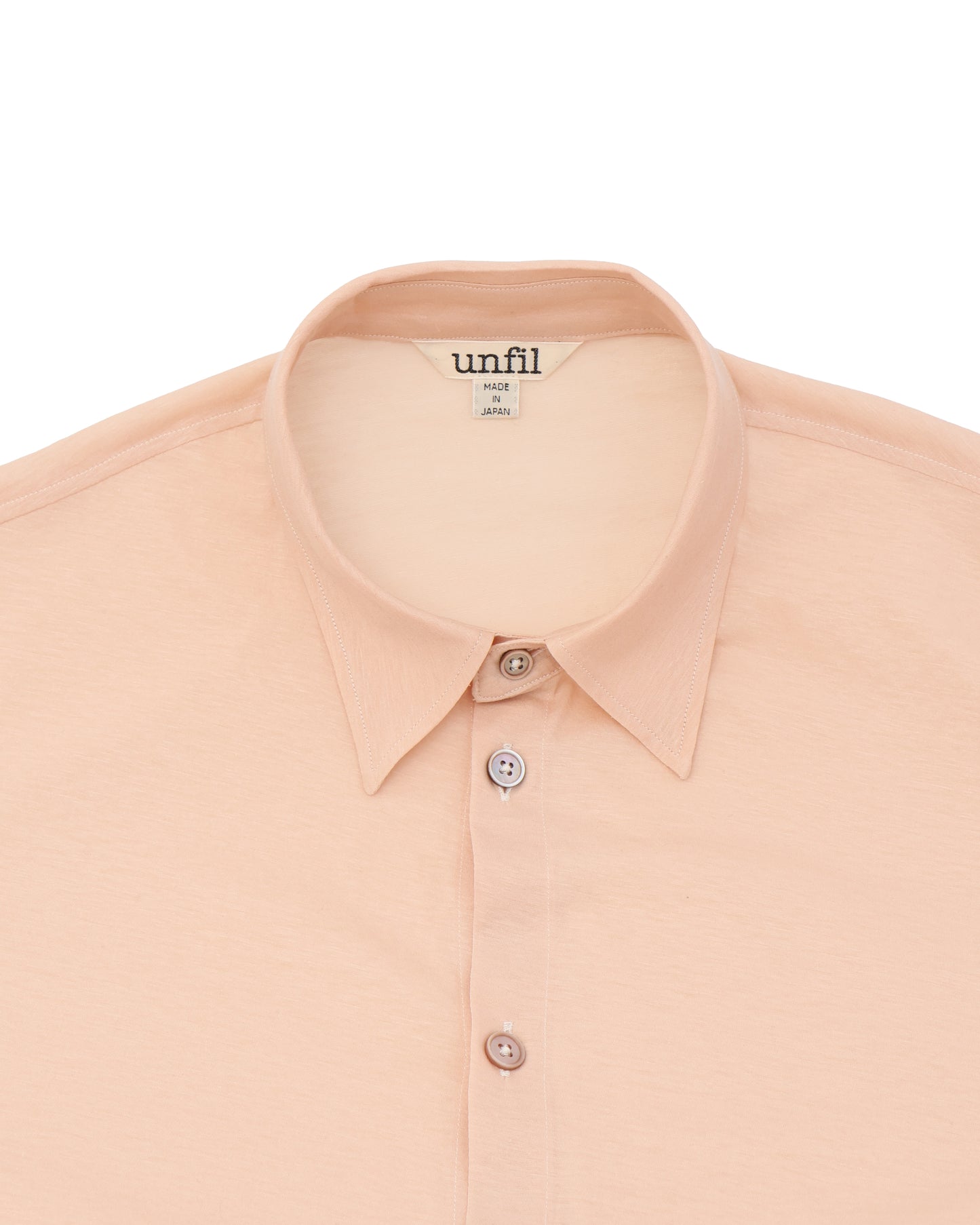 twisted cotton sheer jersey fluid shirt